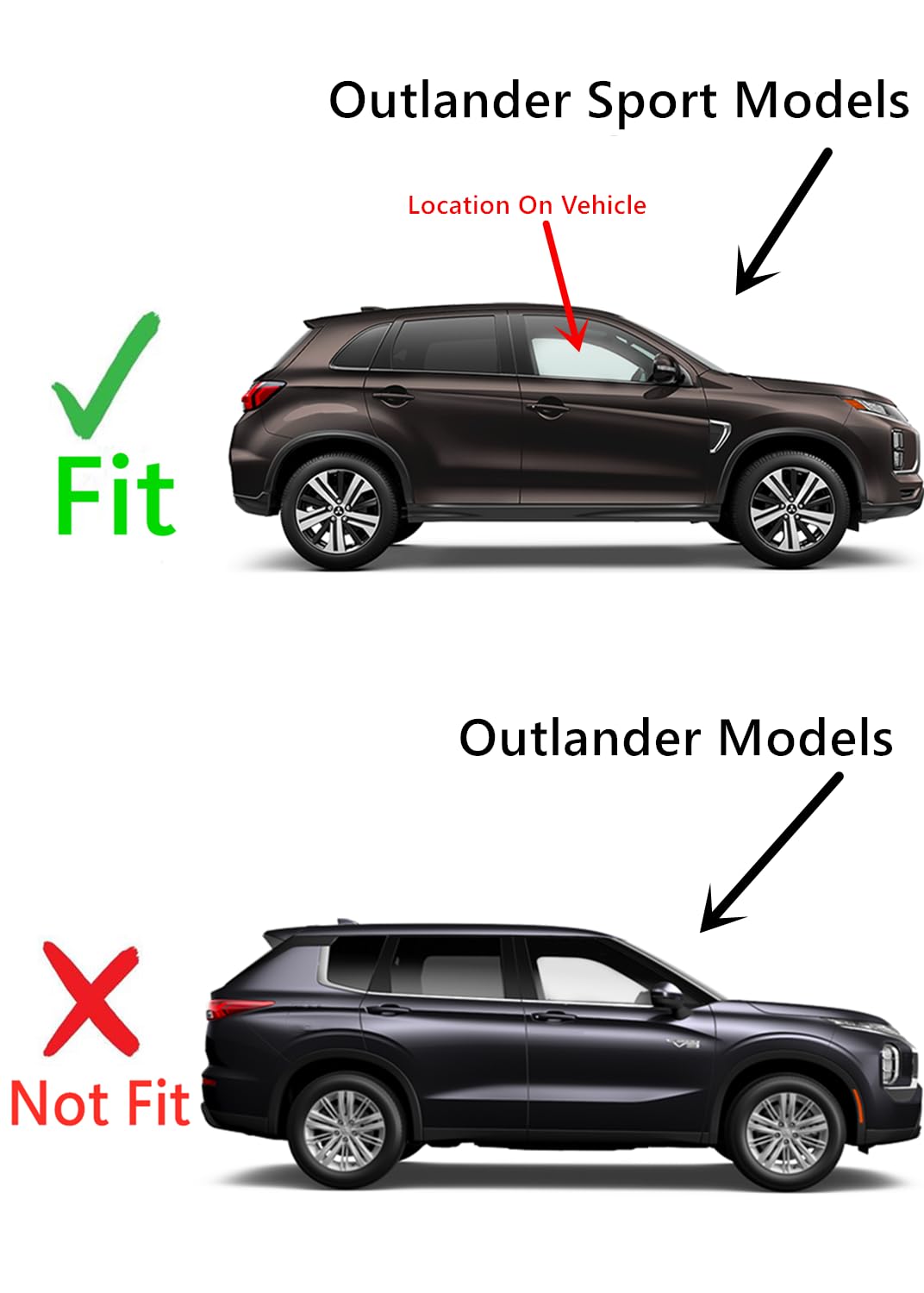 **Passenger Side Front Door Window Glass Replacement for Mitsubishi Outlander Sport 2011-2024 - Perfect Fit, Easy Installation for Car Window Repair & Maintenance**    *(Use Case: Ideal for DIY car repairs, auto glass replacement, and vehicle maintenance to restore visibility and safety.)*