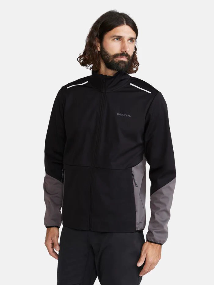 Men's Craft Core Nordic Training Jacket - Lightweight Waterproof Windbreaker for Outdoor Running, Hiking & Gym Workouts