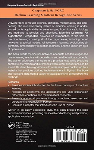 Machine Learning: An Algorithmic Perspective Textbook - Chapman & Hall/CRC Machine Learning & Pattern Recognition Series | Comprehensive Guide for Students & Professionals | Perfect for AI Courses, Research & Self-Study