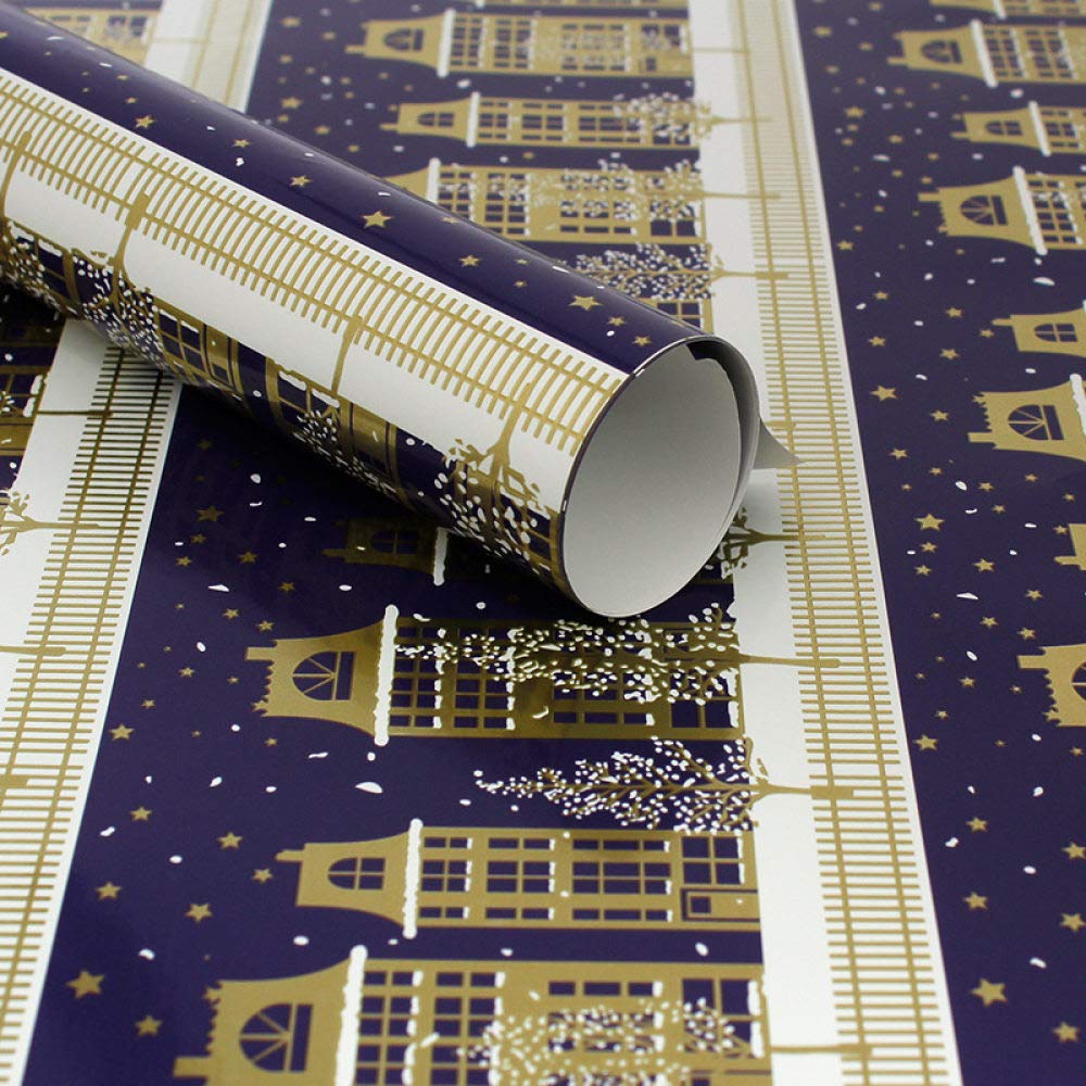 Premium Christmas Bronzing Gift Wrapping Paper - 1 Sheet (50x70cm) for Holiday Presents, Wedding Gifts & New Year Decorations - Elegant Festive Packaging for Parties, Birthdays and Special Occasions