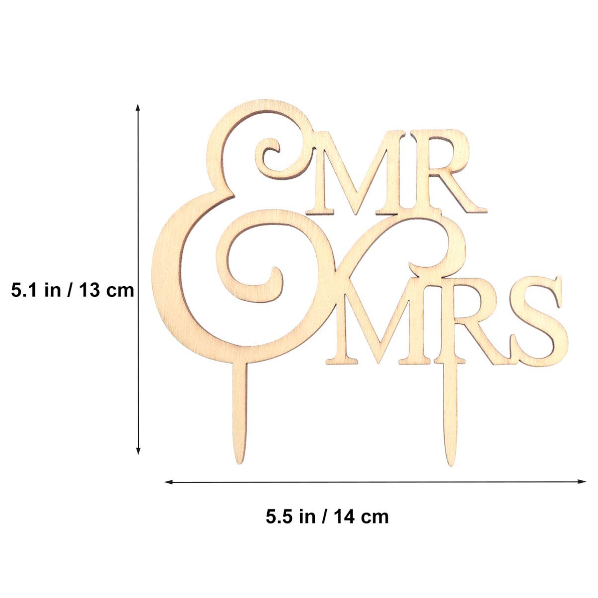 Handmade Rustic Wooden Cake Topper - Wedding Love Cake Decoration, Mrs Cake Sign for Bridal Shower, Birthday Party & Anniversary | Perfect for Rustic Weddings, Country Themed Celebrations & Romantic Cake Decorations