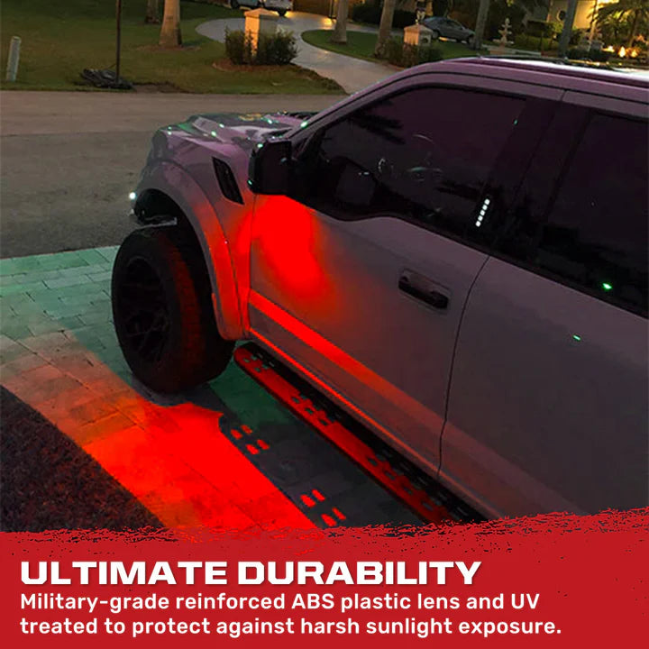 Ford F150 2015-2021 Ultra Bright LED Mirror Puddle Light Kit - Red | Enhanced Visibility & Style for Night Driving & Off-Road Adventures