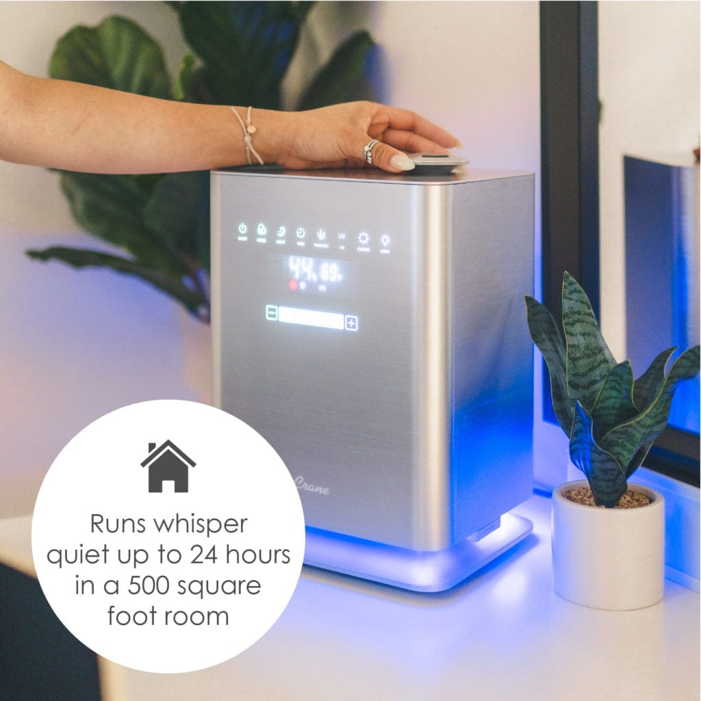 Premium Warm and Cool Mist Ultrasonic Humidifier with Digital Display - Perfect for Bedroom, Nursery, and Office Use