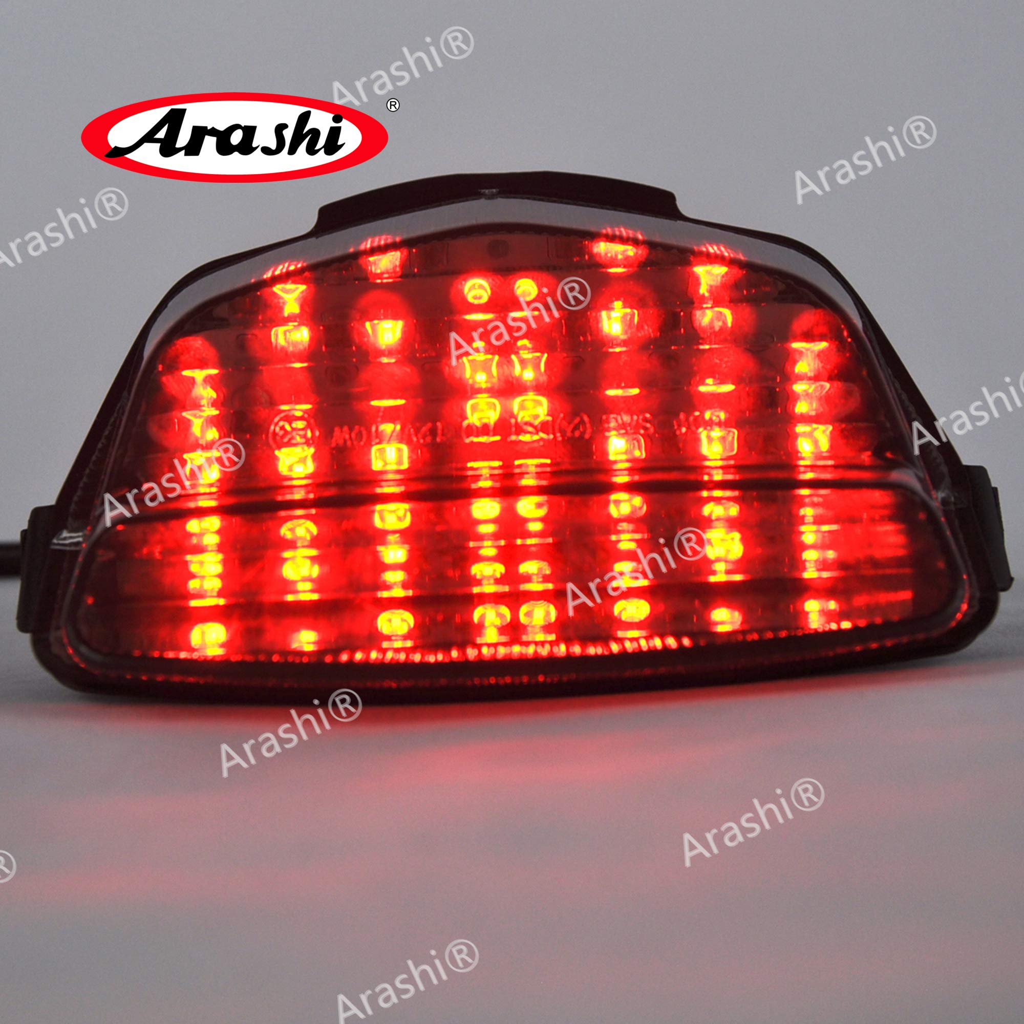 Arashi LED Integrated Tail Lights for Honda CBR1000RR 2008-2016 - Smoke Lens Turn Signal Brake Taillight Replacement - Motorcycle Accessories for Improved Visibility & Style - Perfect for Night Riding & Custom Bike Builds