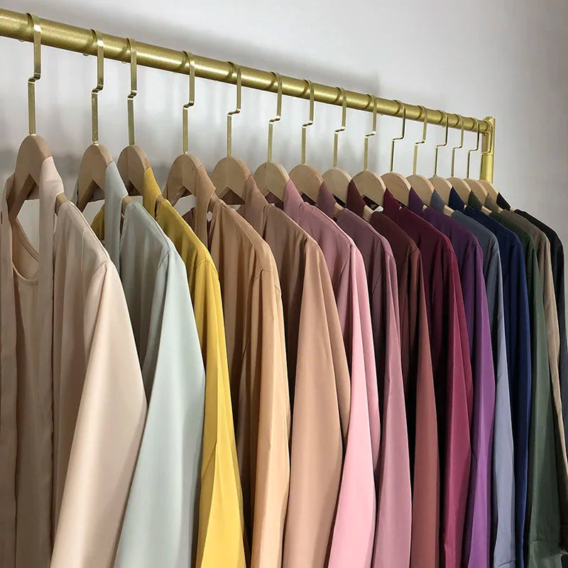 Basic Plain Nida Abaya with Free Belt - Modest Muslim Dress for Women - Perfect for Prayer, Eid, and Special Occasions