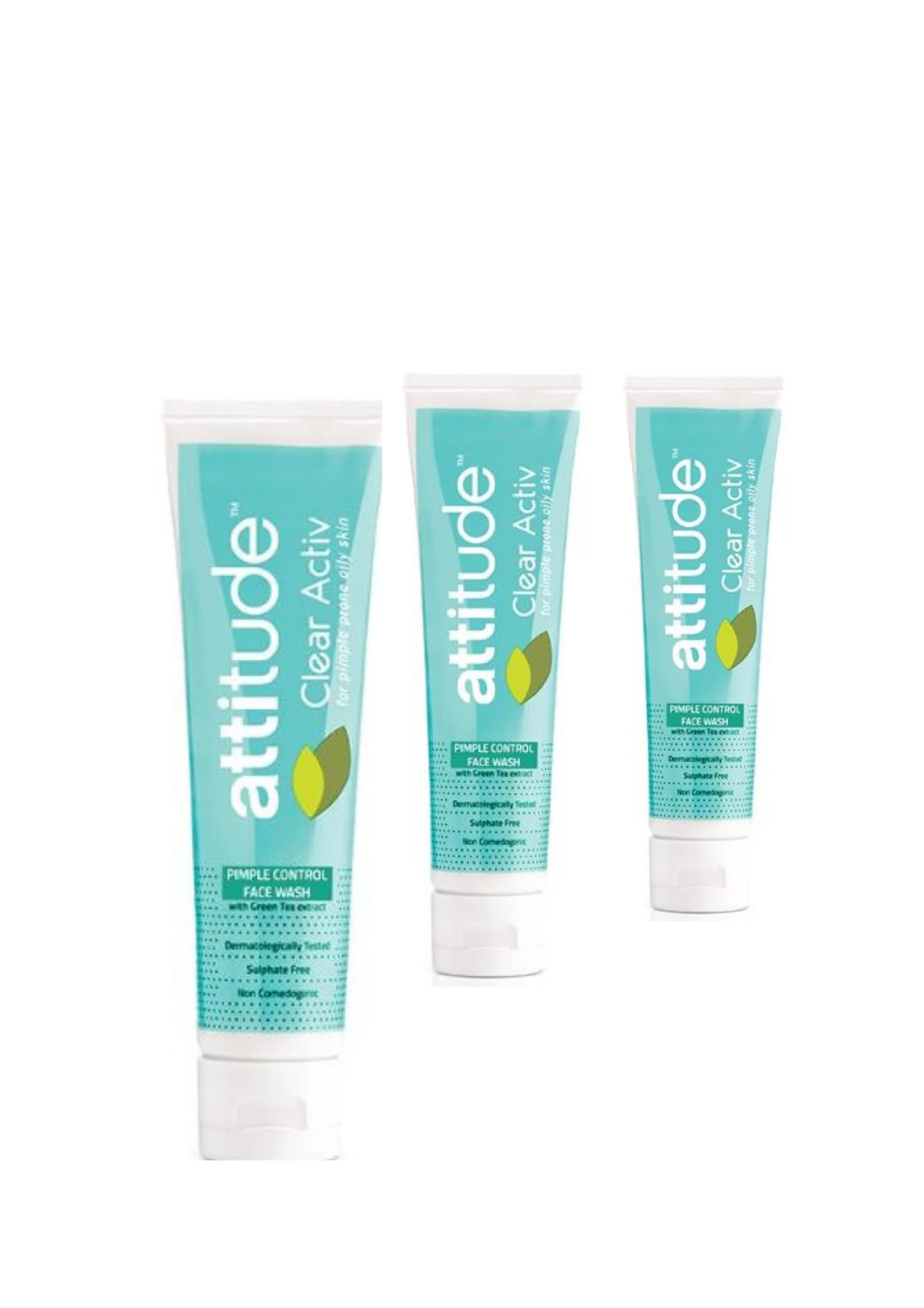 Clear Activ Pimple Control Face Wash 100ml (3 Pack) - Acne Treatment & Oil-Free Cleanser for Clear Skin | Daily Use for Teens & Adults