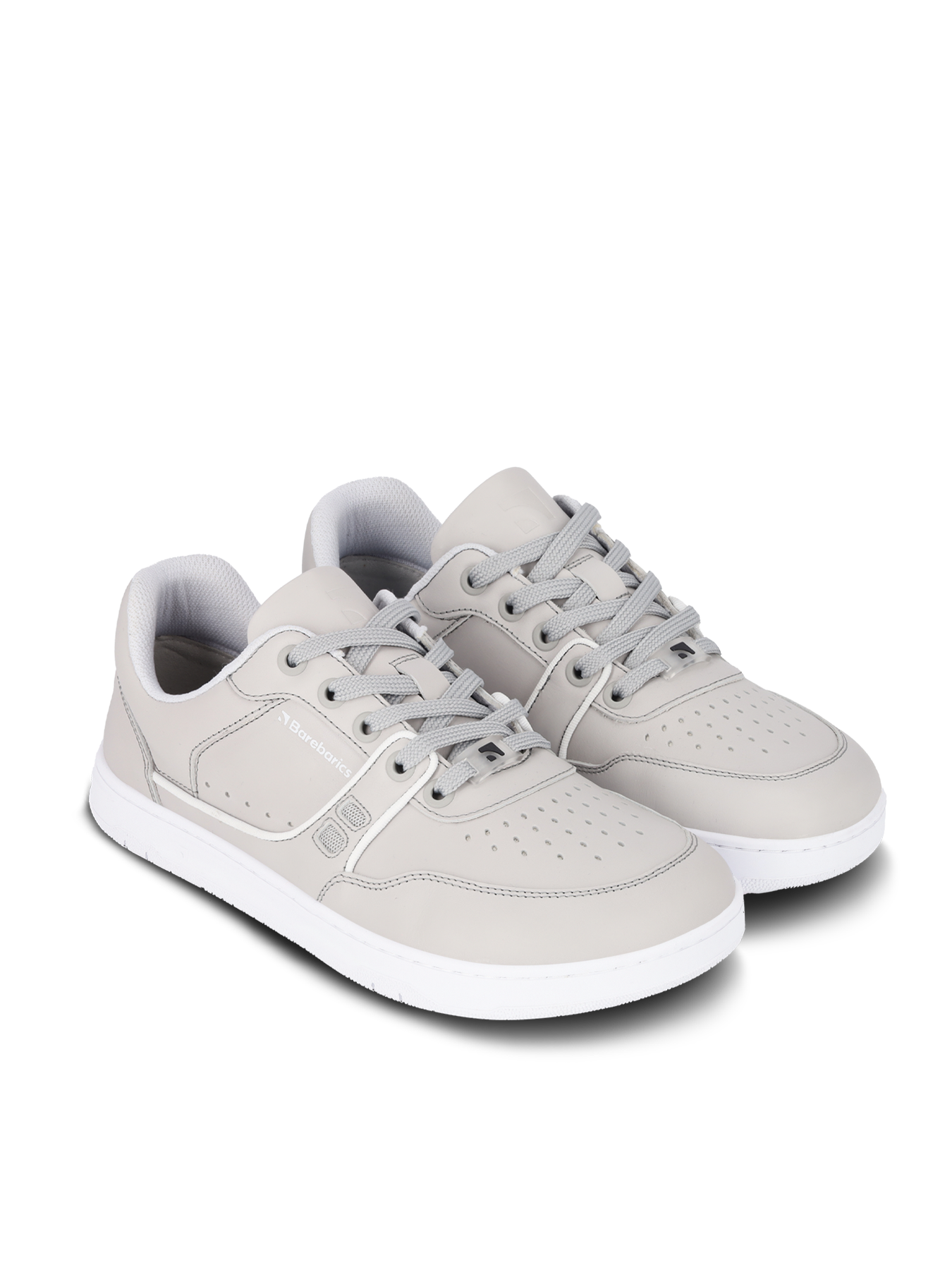 Barebarics Arise Barefoot Sneakers for Women & Men - Light Grey Minimalist Shoes for Running, Walking & Gym Workouts