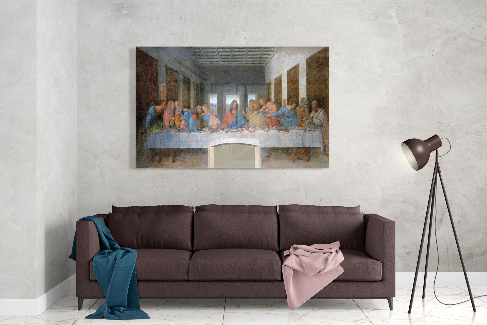 The Last Supper Painting - High-Quality Christian Wall Art for Home & Church Decor - Perfect for Religious Gifts & Biblical Art Collections