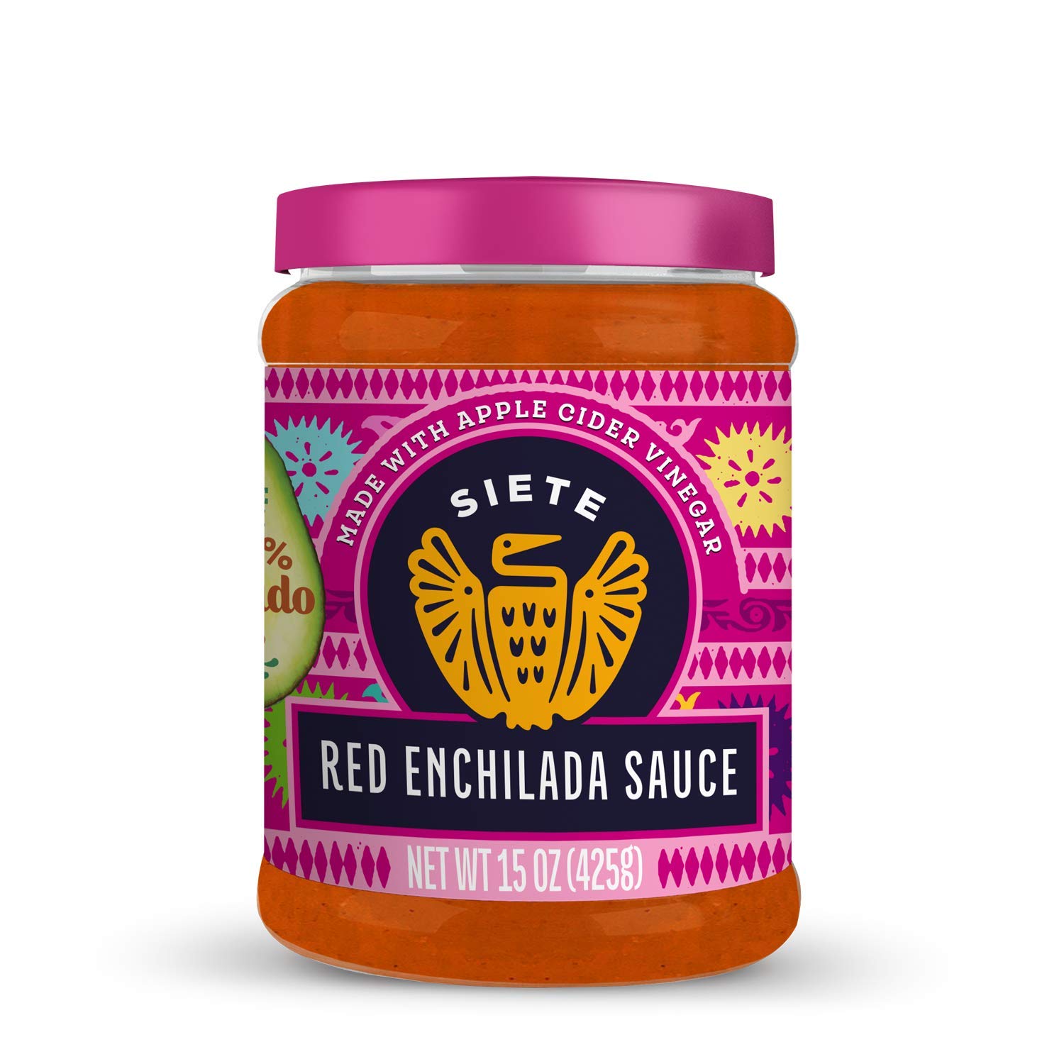 Siete Red Enchilada Sauce - Gluten Free, Vegan Mexican Sauce (15 oz) - Perfect for Tacos, Enchiladas & Mexican Cooking