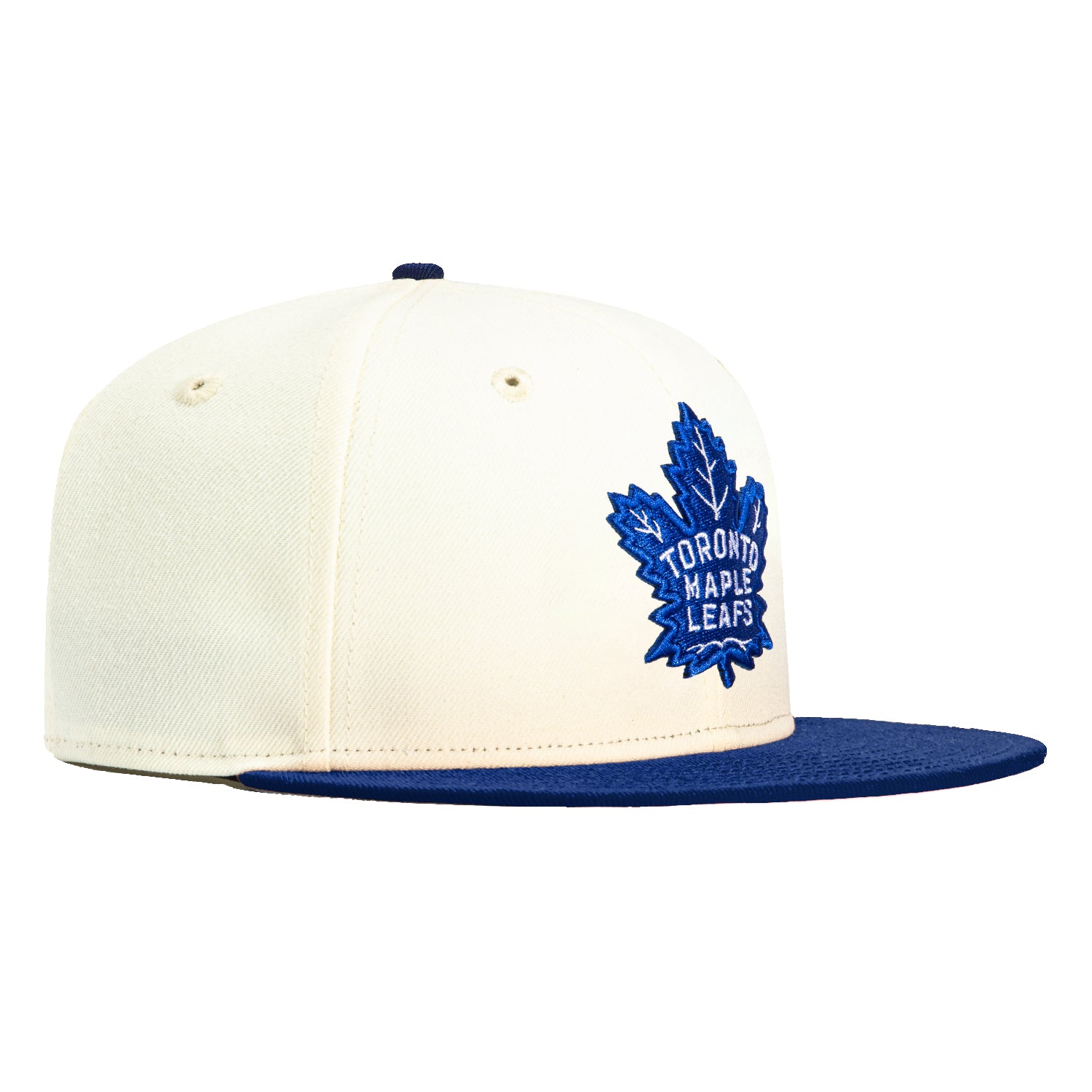 New Era 59Fifty Toronto Maple Leafs Snapback Hat - White & Royal Blue Adjustable Baseball Cap for Men & Women | Perfect for Sports Games, Streetwear Fashion & Everyday Wear