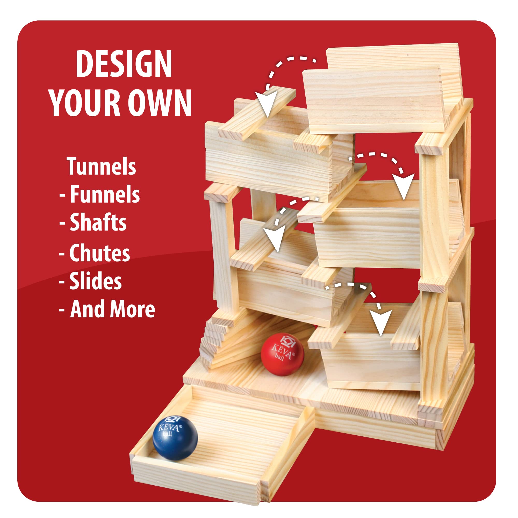 MindWare KEVA Maple 200 Plank Wooden Building Blocks Set - STEM Educational Toys for Kids Ages 6+, Creative 3D Construction Kit for Brain Development & Engineering Skills - Perfect for Classroom, Home Play & Family Game Night