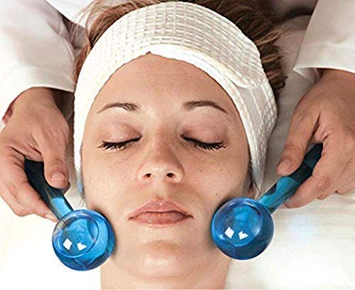 SHREVI IMPEX Ice Globe Roller - Smart Cooling Facial Massage Tool for Face & Neck Relief - Reduces Puffiness & Soothes Skin (Pack of 1) | Perfect for Morning Routine, Spa Days & Post-Workout Recovery