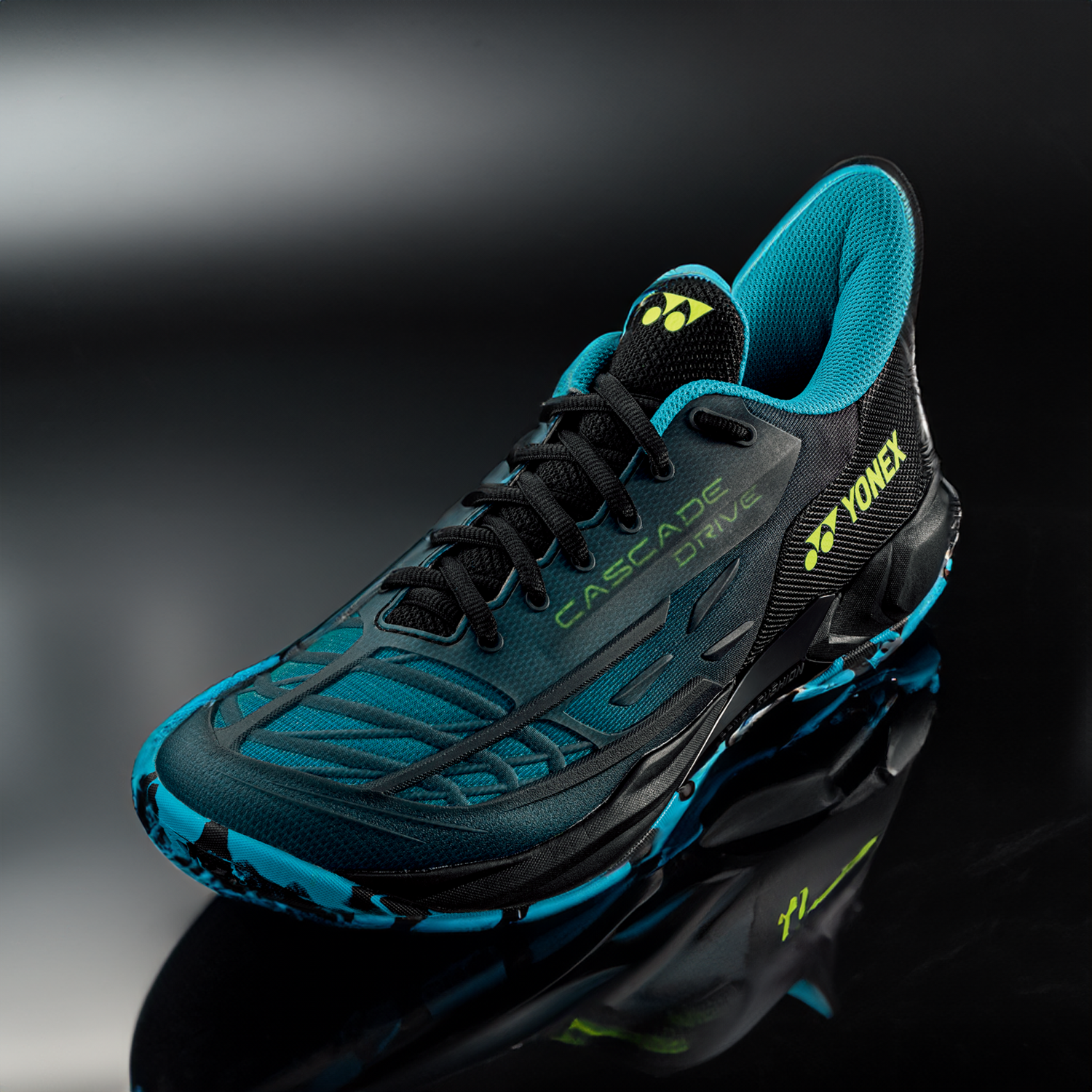 Yonex Cascade Drive 2 Badminton Shoes - Clear Black | Lightweight & Durable for Indoor Sports | Perfect for Badminton, Squash & Court Games