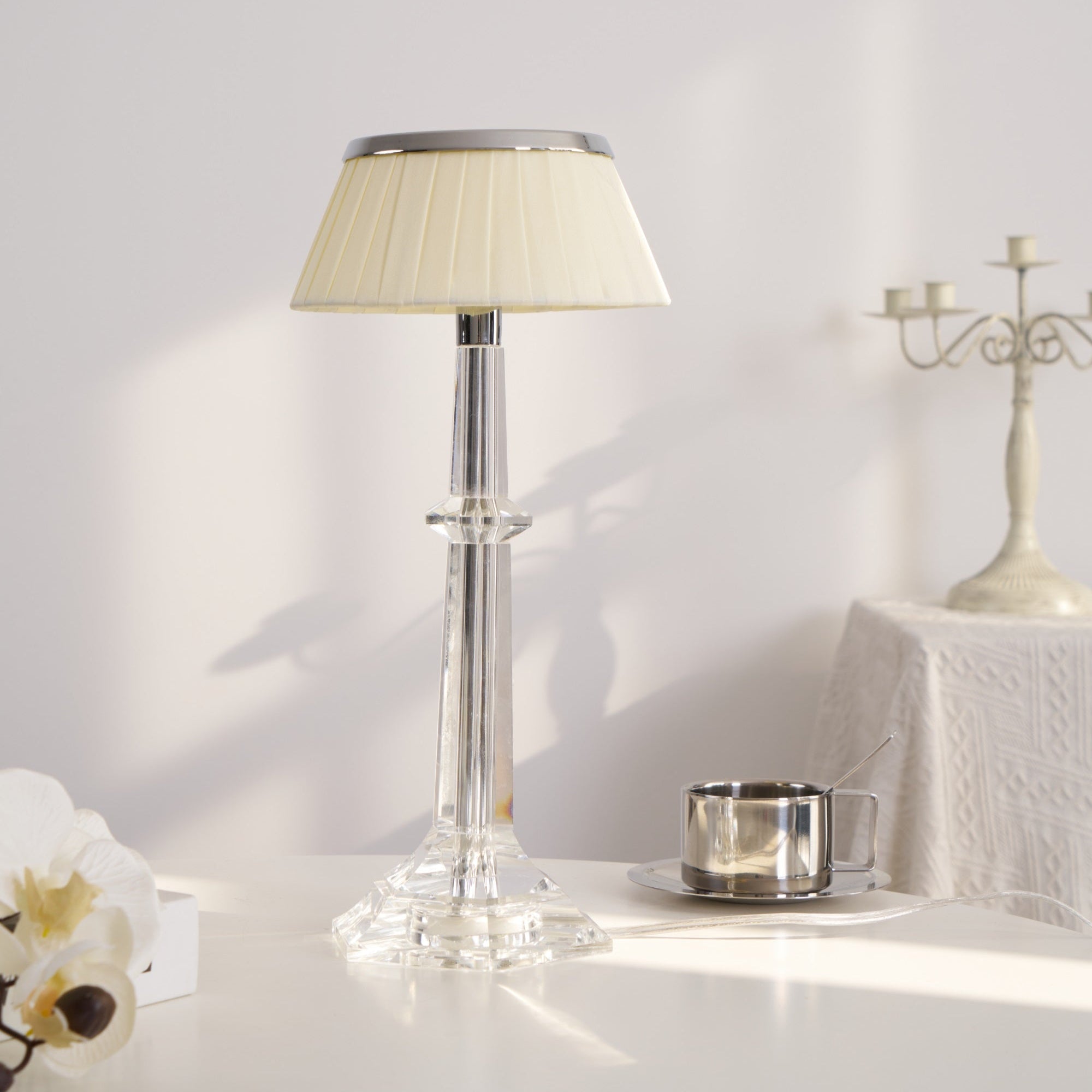 Versailles Table Lamp - Elegant French-Inspired Home Decor for Living Room, Bedroom & Office - Perfect for Reading, Relaxing & Enhancing Ambiance