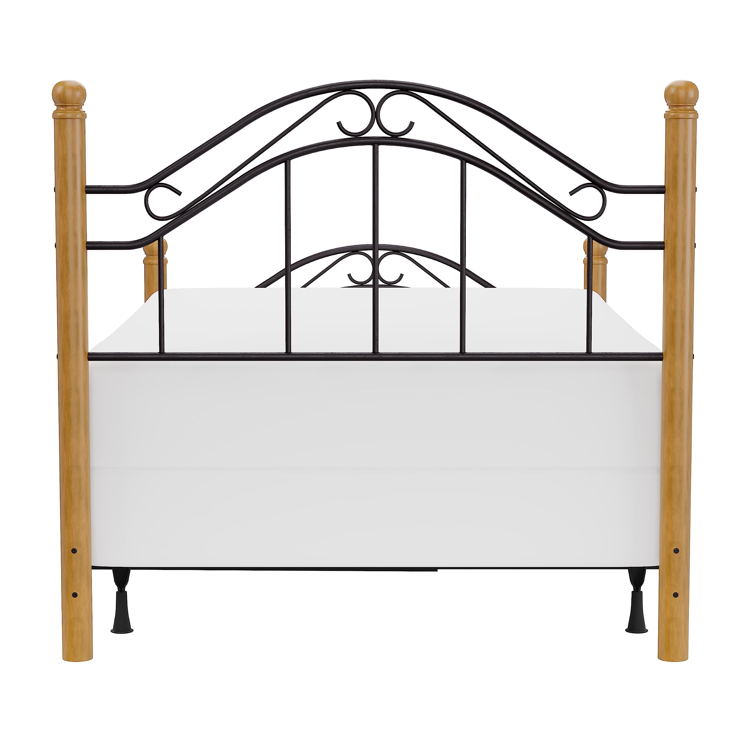Hillsdale Furniture Winsloh Full Bed Frame Set in Medium Oak Finish - Perfect for Modern Bedroom Decor & Guest Room Setup