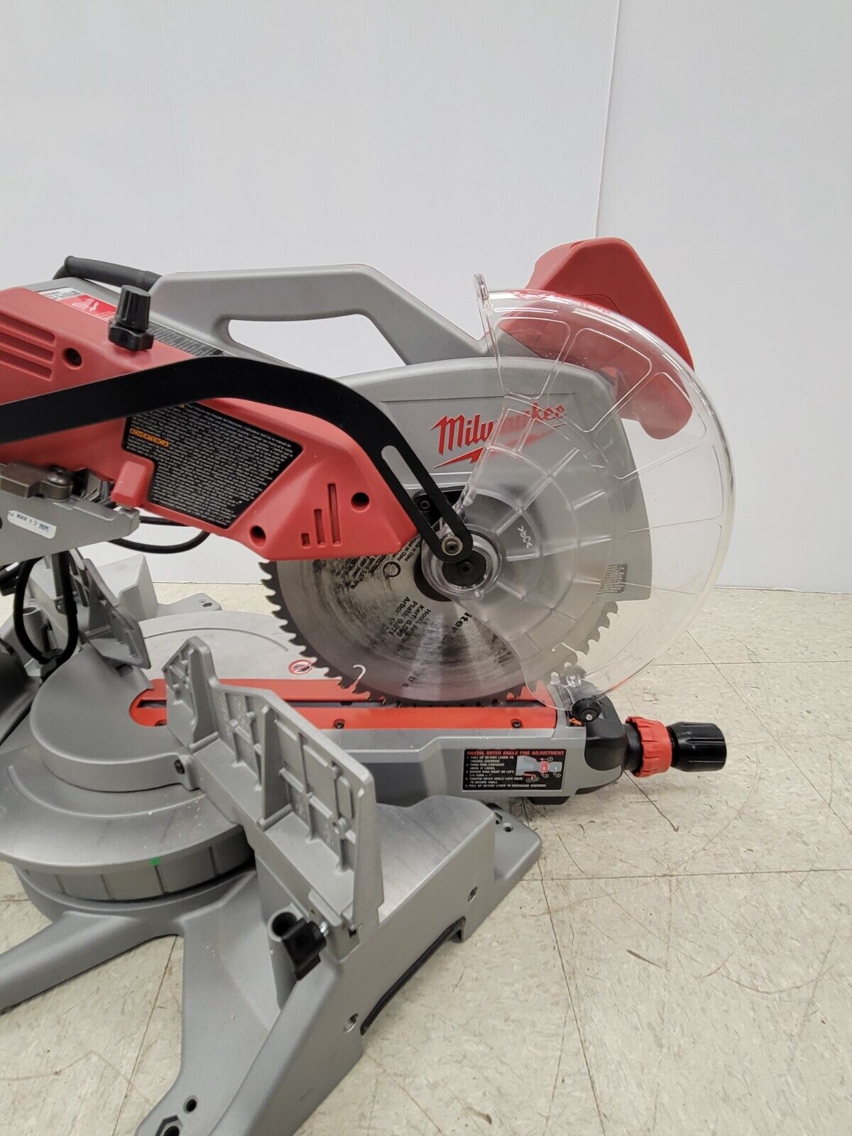 Milwaukee 6955-20 12-Inch Sliding Compound Miter Saw with Laser Guide - Perfect for Woodworking, Trim Work, and DIY Home Improvement Projects