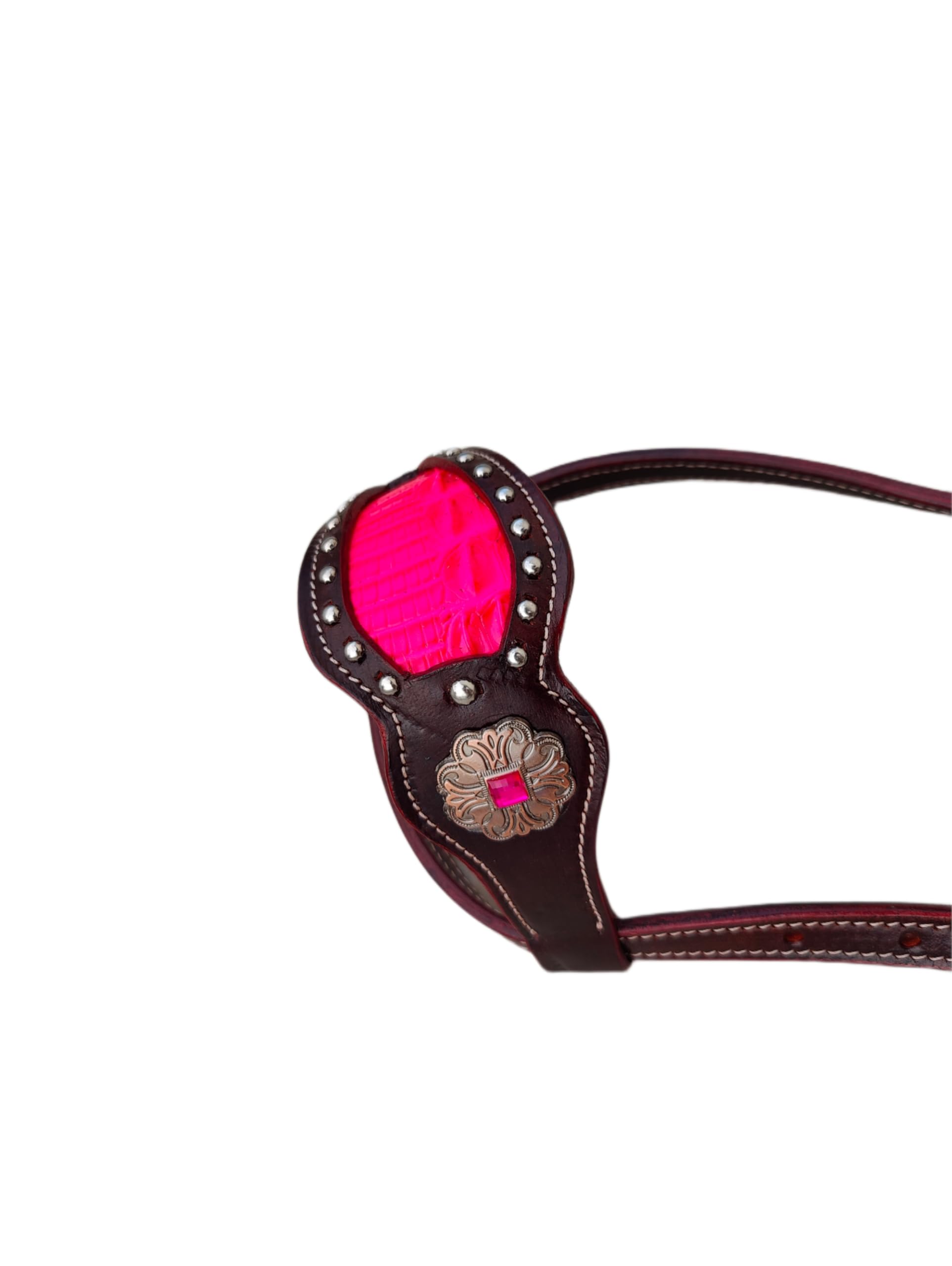 Pink and Brown Western Horse Tack Set - Complete Bridle, Saddle & Reins for Trail Riding & Rodeo Events