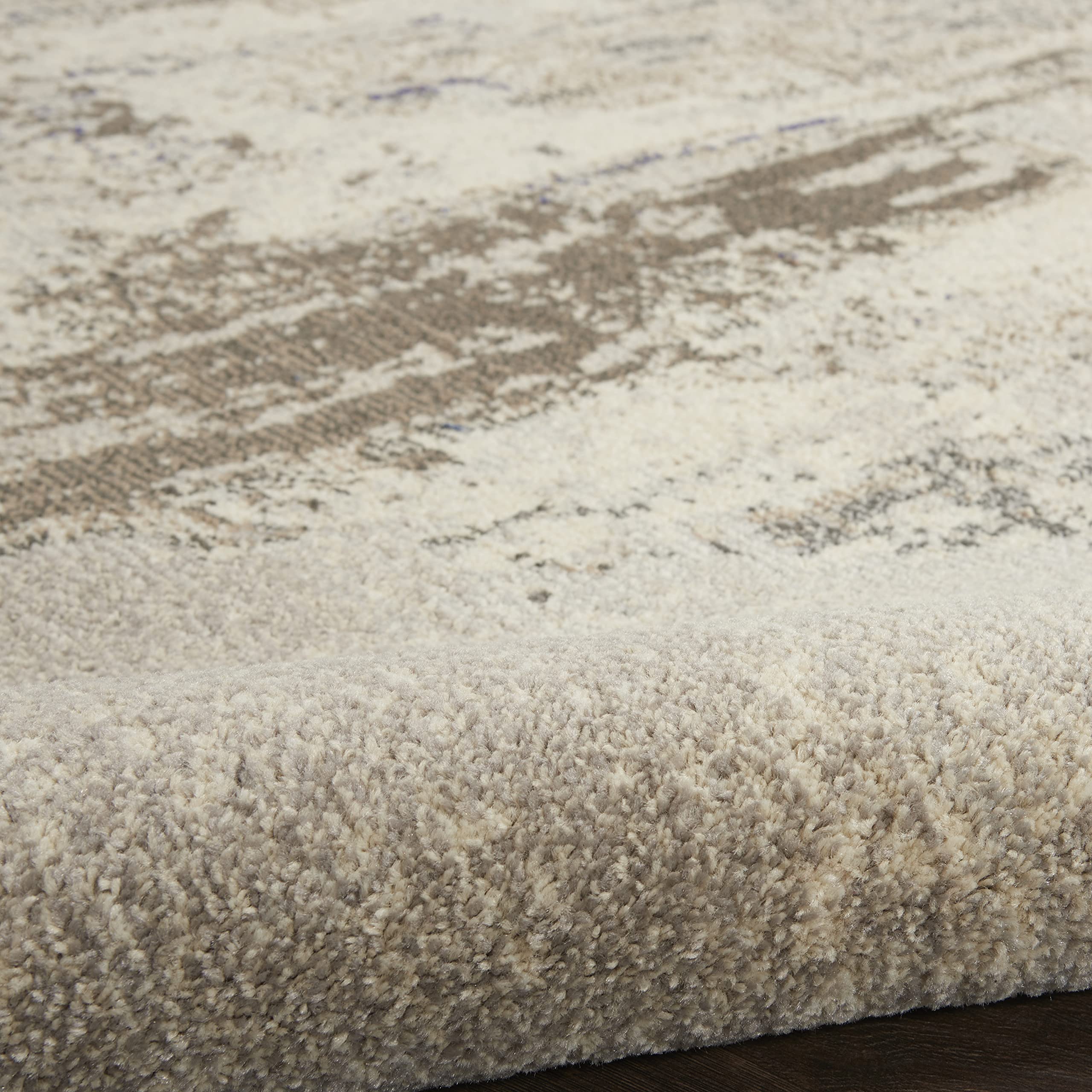 Nourison Celestial Modern Abstract Ivory/Grey 9' x 12' Area Rug - Easy to Clean, Non-Shedding, Stain Resistant for Bedroom, Living Room, Dining Room & Kitchen | Perfect for Home Decor, Office & High Traffic Areas (9x12)