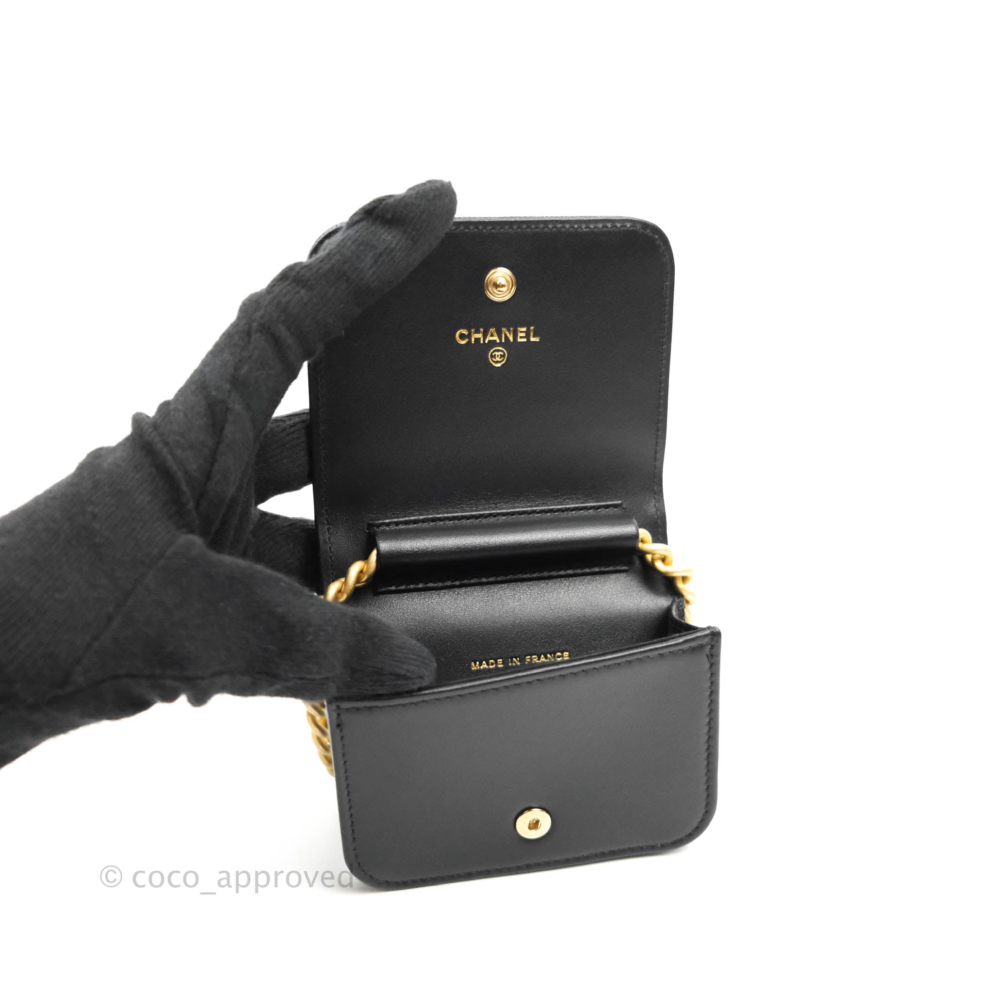 Chanel Chevron Boy Belt Bag in Black Caviar Leather with Aged Gold Hardware - Perfect for Everyday Wear & Evening Outfits