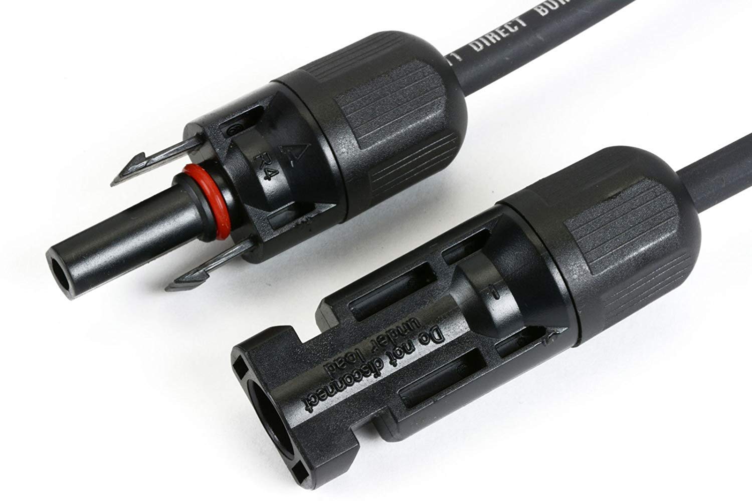 TEMCo 8 AWG Solar Panel Extension Cable - 60ft Black & 60ft Red with MC4 Connectors - Made in USA - Weatherproof PV Wire for Off-Grid Solar Systems, RV & Home Solar Panel Installations