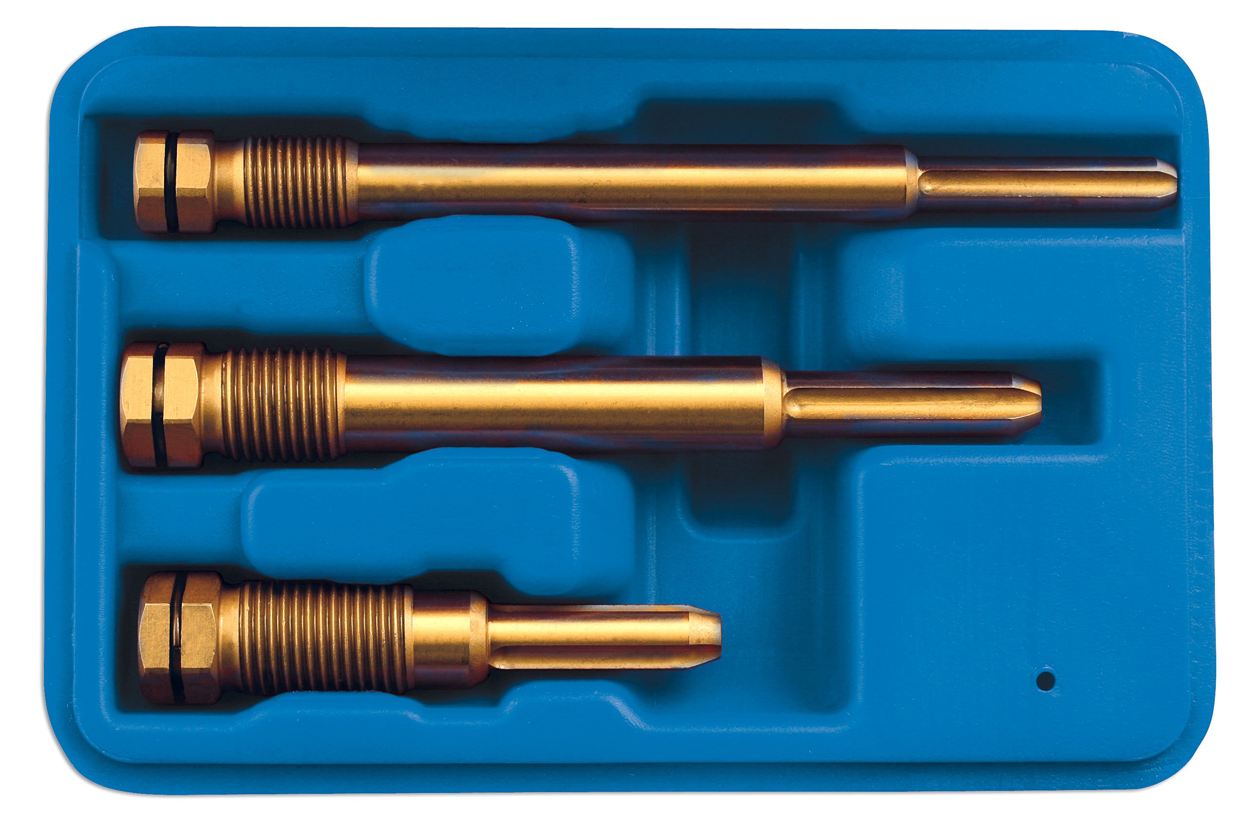 Laser 5154 Glow Plug Reamer Set - 3 Piece Diesel Engine Tool Kit for Maintenance & Repair | Ideal for Trucks, Tractors & Heavy Equipment Servicing
