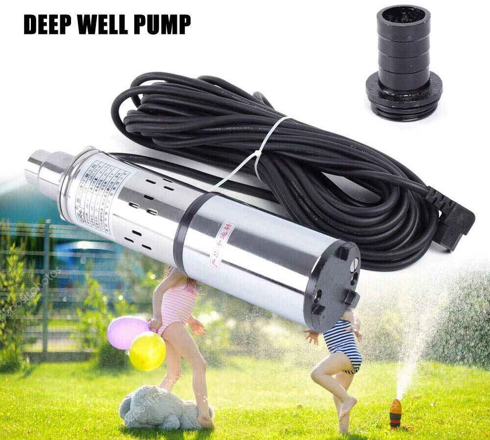 48V 280W Solar Water Pump Kit with MPPT Controller - Submersible Deep Well Pump for Irrigation, Livestock Watering & Off-Grid Homes | Inch Solar Powered Water Pump System
