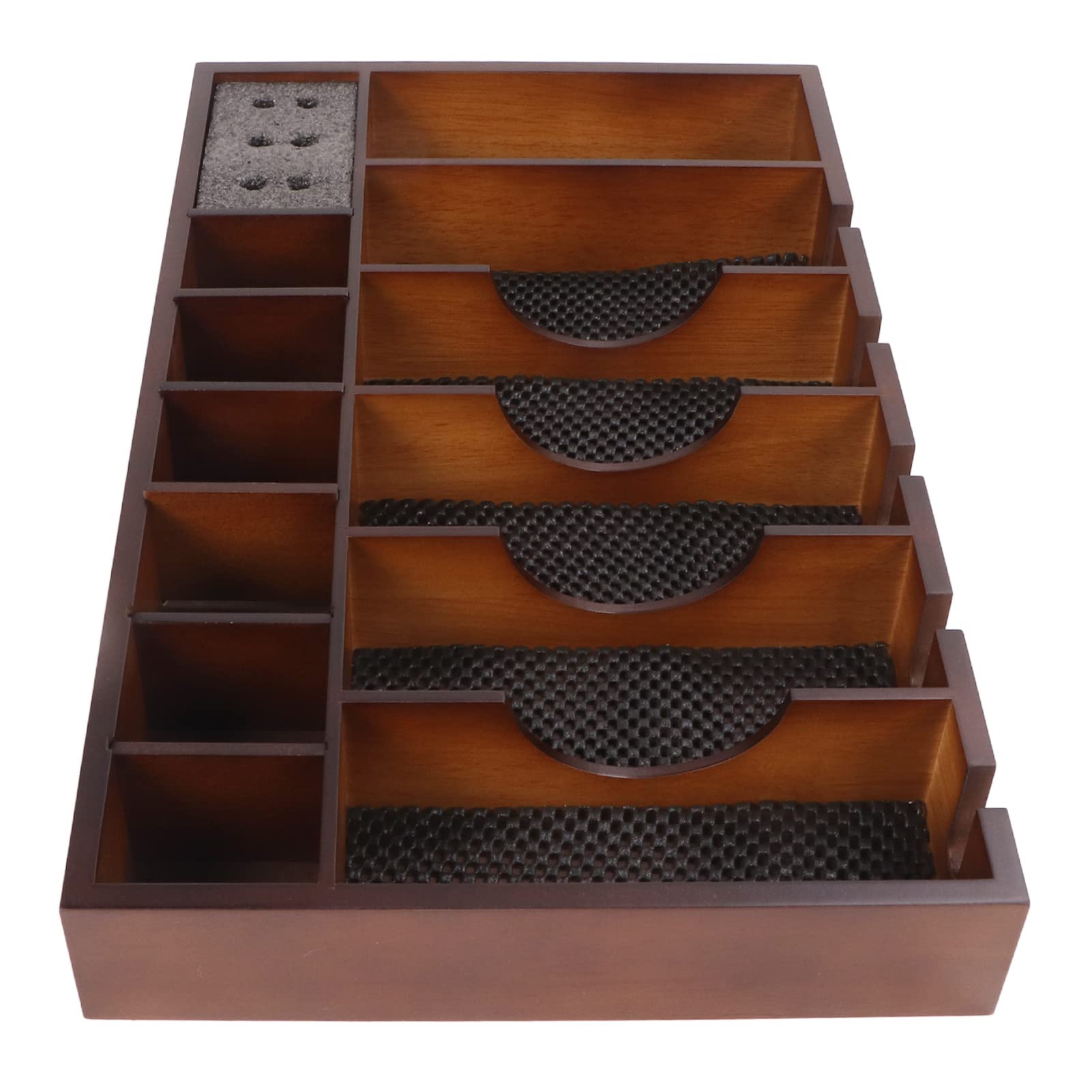 **Dioche Professional Barber Clipper Tray - Large Wooden Hair Clipper Organizer with Non-Slip Base for Salon & Home Use - Perfect for Stylists, Barbers & Personal Grooming**