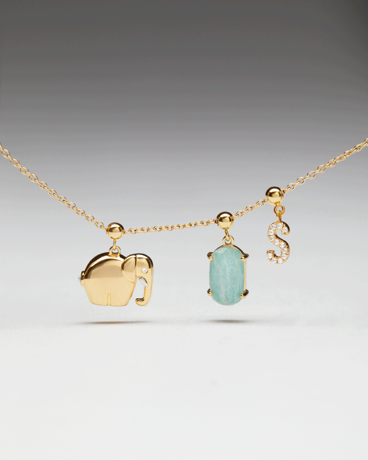GRID TEC Elephant Charm - Stylish Animal Jewelry for Women, Trendy Pendant Necklace for Casual & Party Wear, Perfect Gift for Elephant Lovers