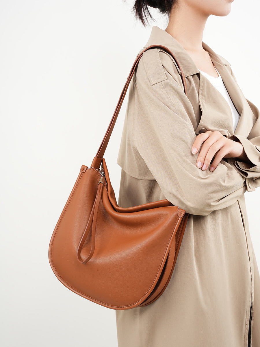 Soft Minimalist Shoulder Bag for Women - Lightweight & Stylish Crossbody Purse - Perfect for Work, Travel & Everyday Use