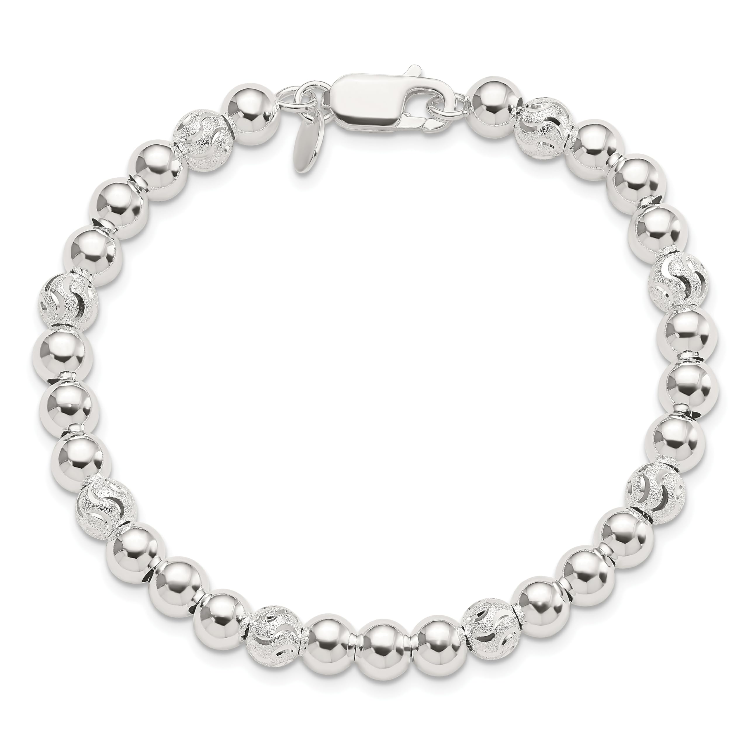 IceCarats 925 Sterling Silver Beaded Ball Chain Bracelet for Women - Elegant Adjustable Jewelry Gift for Birthday, Anniversary & Everyday Wear