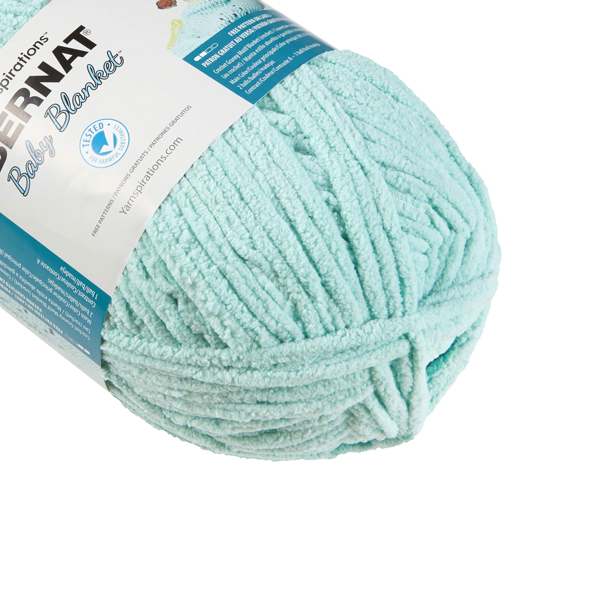 Bernat Baby Blanket Yarn - Super Soft Knitting & Crochet Yarn (300g/10.5 oz) in Seafoam Green - Perfect for Baby Blankets, Scarves & DIY Crafts