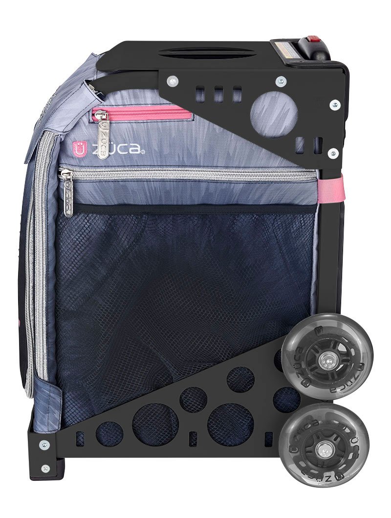 ZUCA Ice Dreamz Lux Sport Insert Bag with Black Frame - 5 Packing Pouches & Toiletry Bag Set for Travel, Skating, and Gym Organization | Premium Luggage Accessories