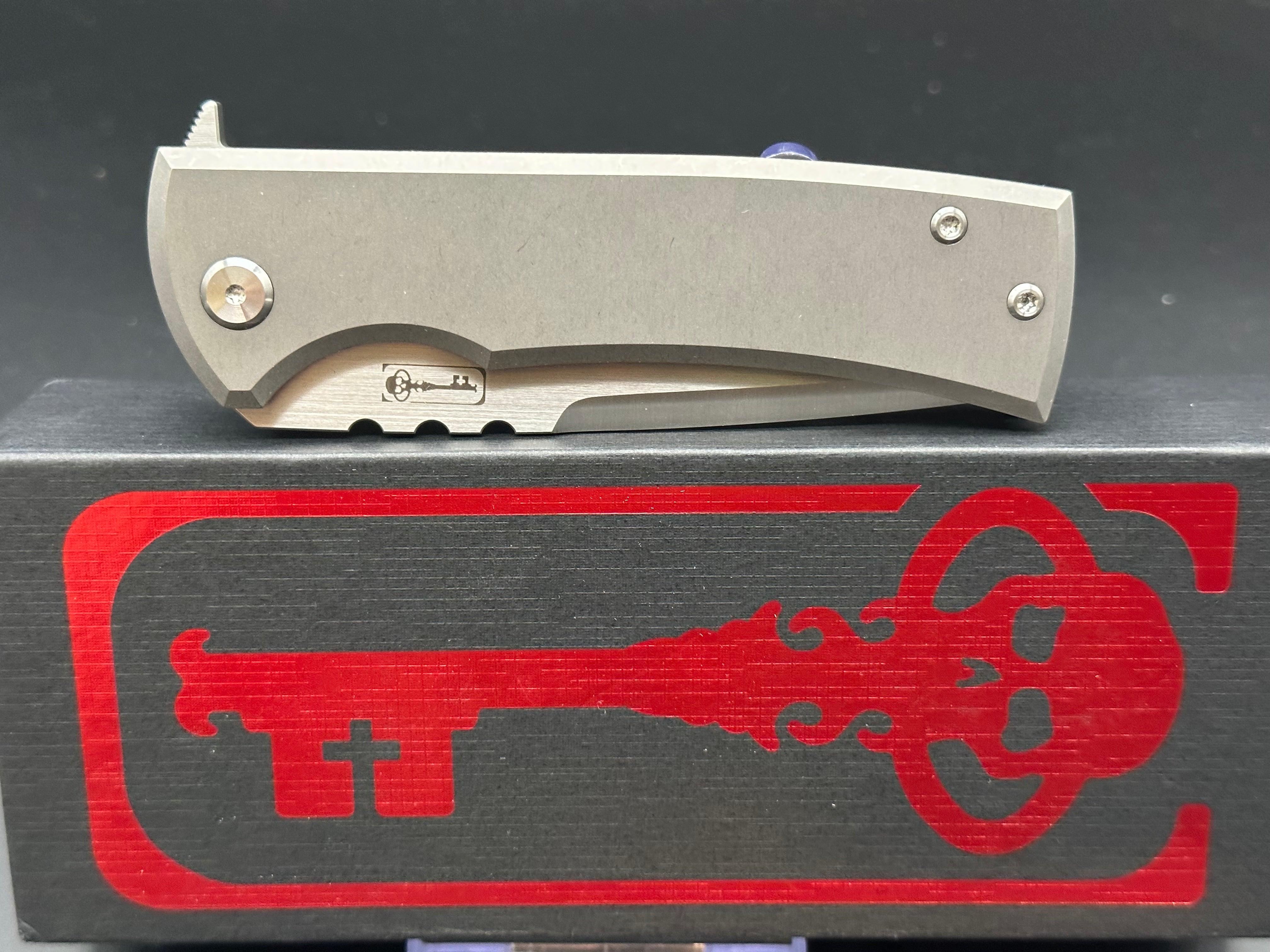 Chaves Redencion Kickstop Tanto Folding Knife - Premium M390 Steel Blade - EDC Pocket Knife for Outdoor, Camping & Everyday Carry