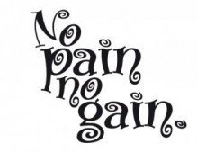 No Pain No Gain Motivational Wall Art - Self-Adhesive Vinyl Decal for Living Room, Bedroom & Gym - Easy Peel & Stick Home Decor - Perfect for Fitness Inspiration & Workout Spaces