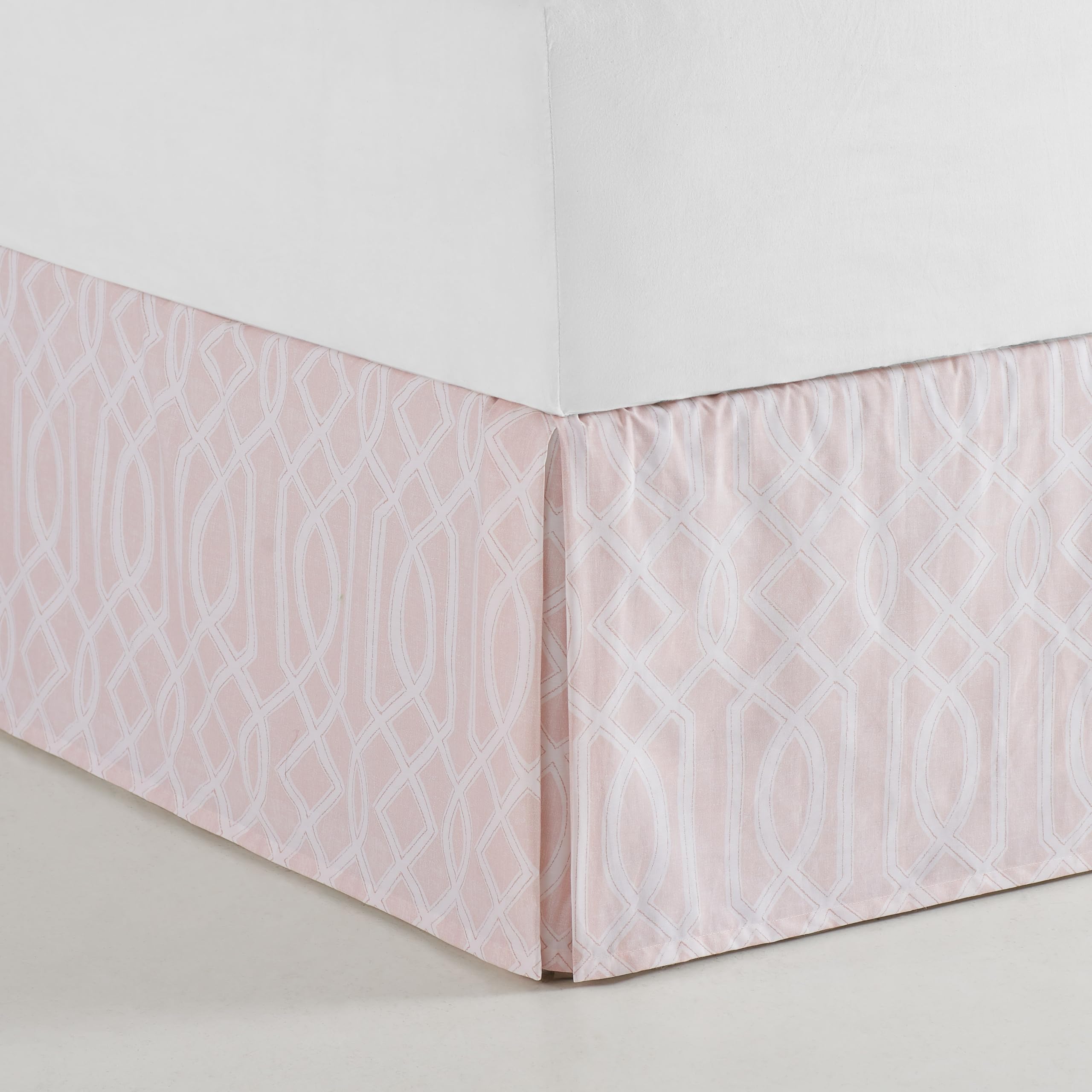 Waverly Peony Gardens 4-Piece Cotton Quilt Set - All Season King Size Bedding with Embellished Quilt, Bed Skirt & 2 Pillow Shams | Machine Washable Taupe Bed Set | Perfect for Master Bedroom, Guest Room & Cozy Home Decor