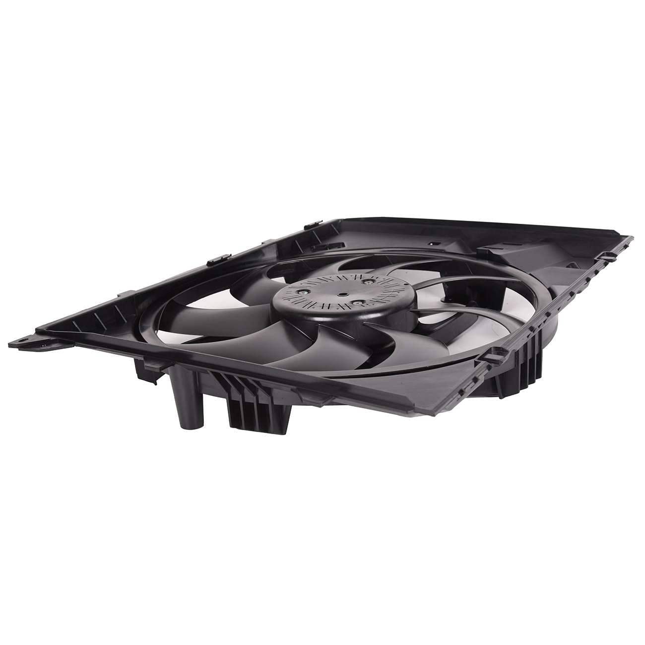 17427522055 New Front Side Radiator Electric Cooling Fan Assembly - 1PC - Perfect for Car Engine Cooling & Overheating Prevention