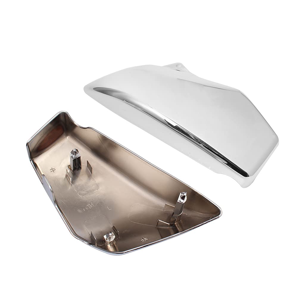 Chrome Motorcycle Battery Side Cover Fairing Cap for Honda VTX1800 R/S/N/F/T Models (2002-2008) - Durable Protection & Custom Styling for Cruiser Bikes