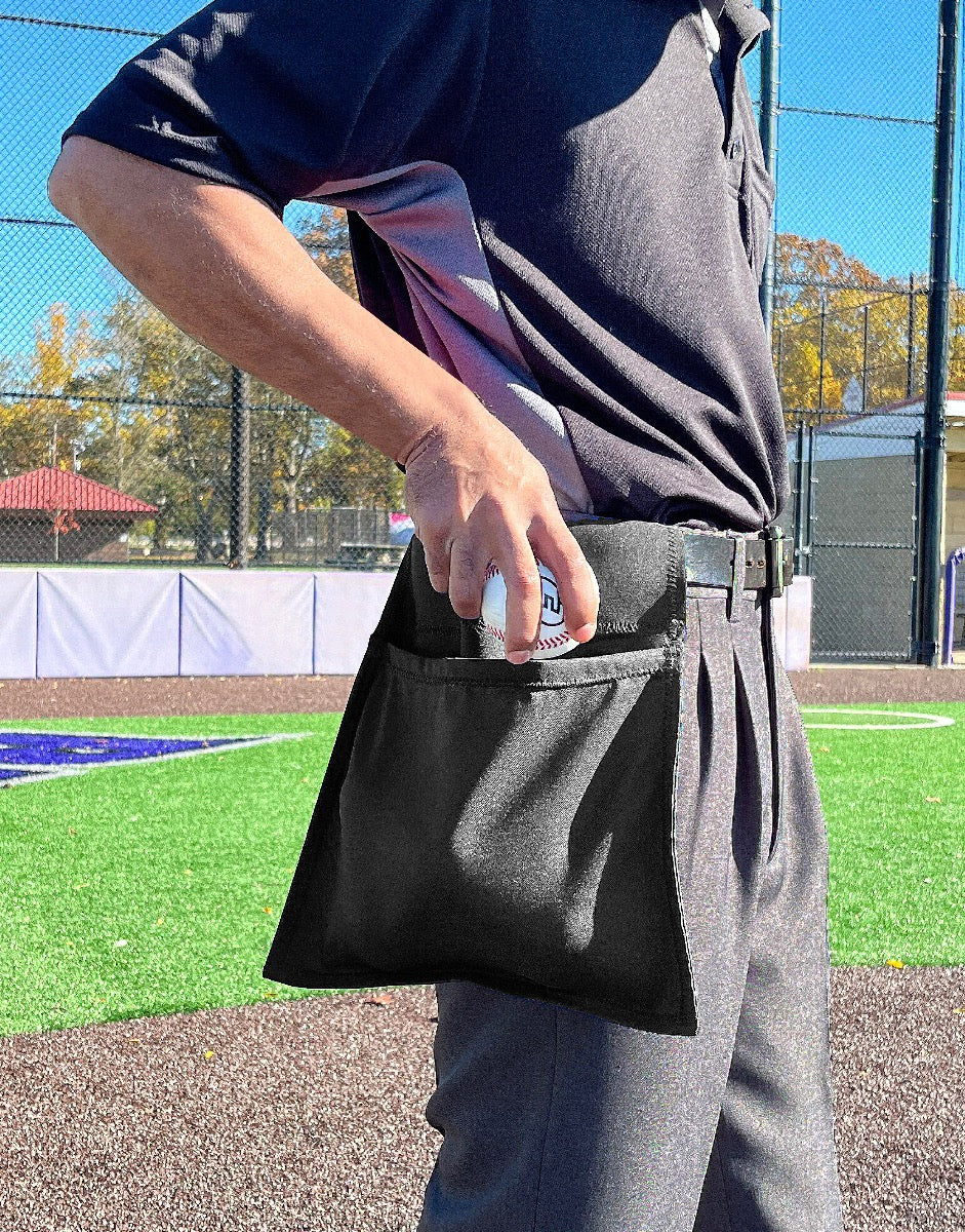 FORCE3 Dry Lo Umpire Ball Bag with Inside Pockets - Durable Baseball Umpire Gear for Games & Practices - Perfect for Organizing Baseballs, Accessories & Equipment