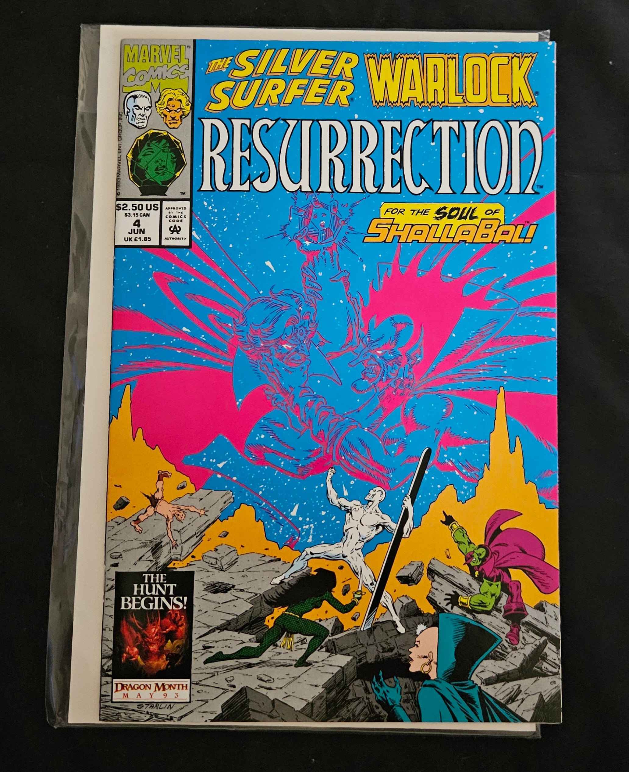 Silver Surfer #4 Marvel Comic Book (Oct 1987) - Lest the Heavens Perish - Near Mint (NM) Condition - Collectible Superhero Graphic Novel - Perfect for Marvel Fans & Comic Collectors - UPC: 071486024600
