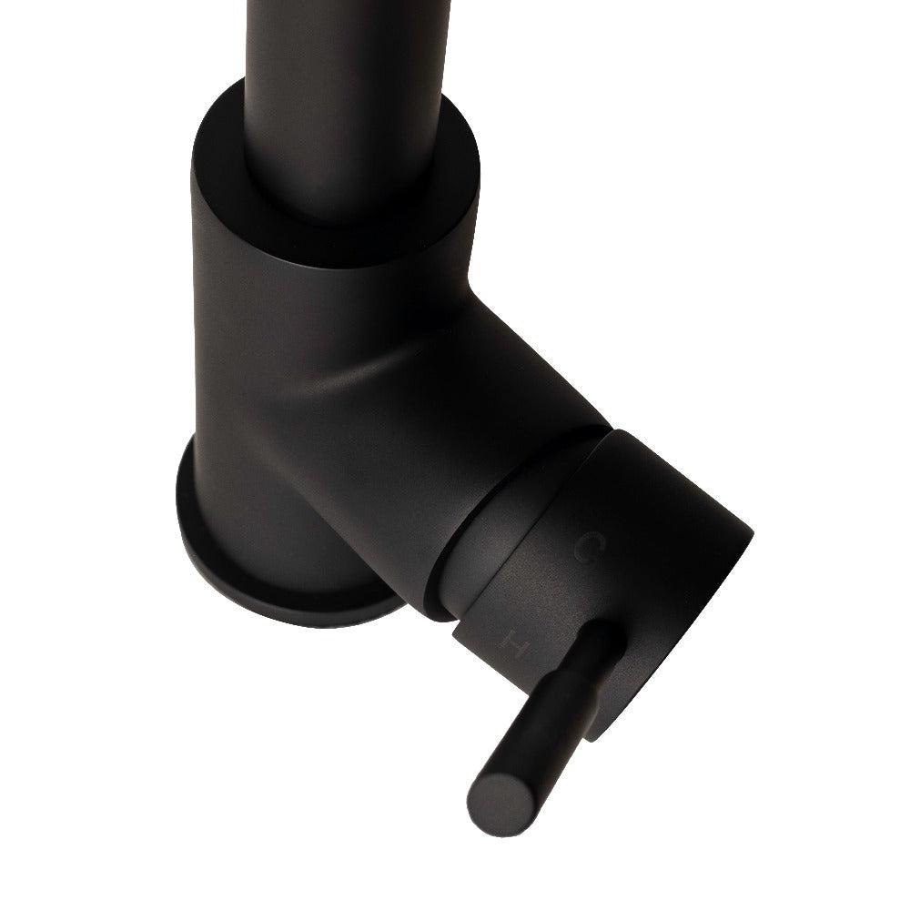 ZLINE Monet Matte Black Pull Down Single Handle Kitchen Faucet - Modern High Arc Design for Easy Cleaning | Perfect for Farmhouse, Commercial & Residential Kitchens (MON KF MB)