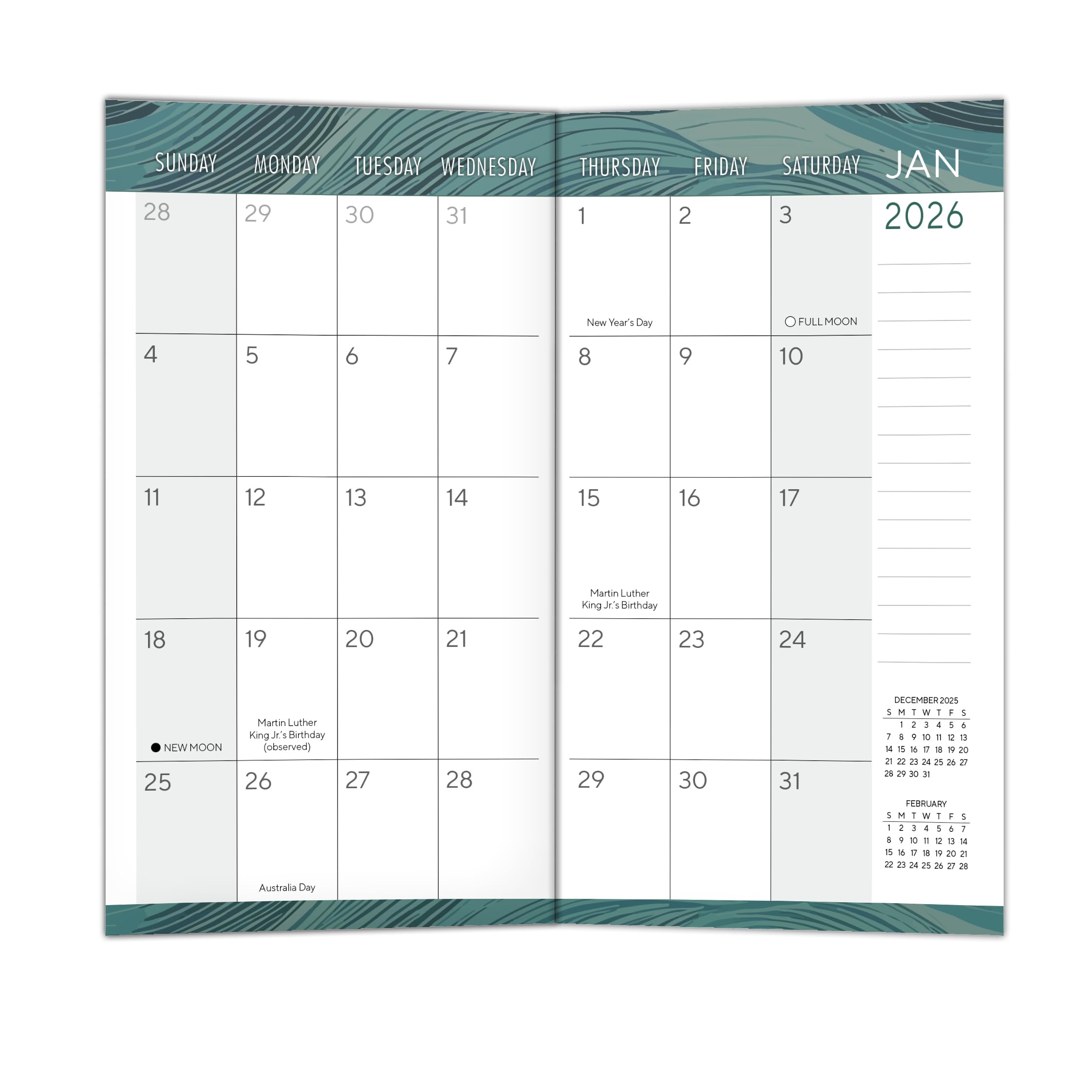2025-2026 Pocket Planner Calendar | 29-Month Monthly Organizer (Aug 2024-Dec 2026) | 6.5