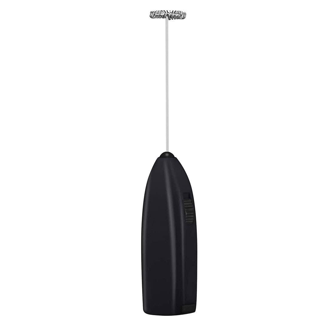 TEAYASON Electric Handheld Milk Frother & Egg Beater - Battery Operated Foam Maker for Coffee, Chocolate, Milk Drinks - Includes Removable Battery & Green Whisk Attachment - Perfect for Home Kitchen, Coffee Shops & Baking (Black)
