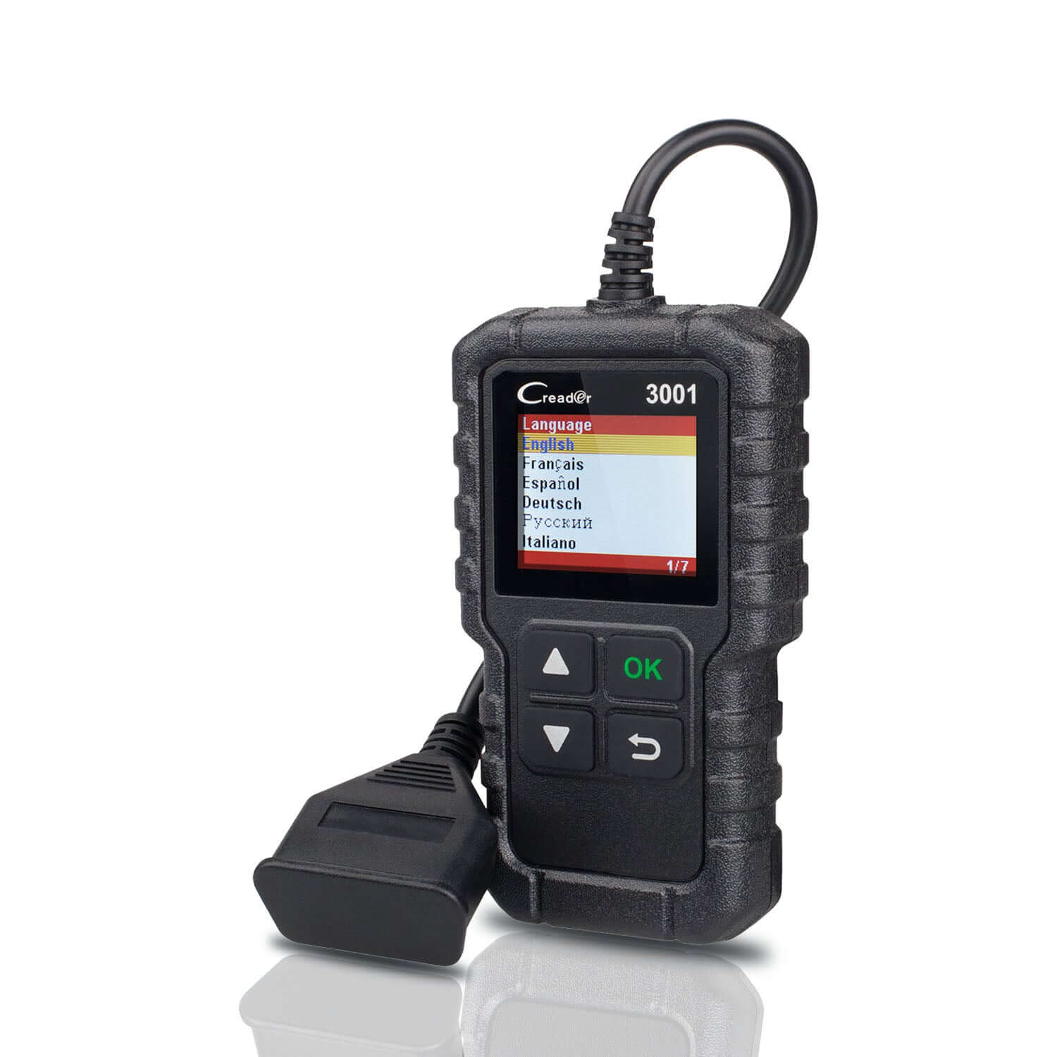 LAUNCH Creader 3001 OBD2 Scanner - Professional Engine Fault Code Reader for Car Diagnostics - Check Engine Light, Read & Clear Codes - Perfect for Mechanics & DIY Car Repair at Home or Garage