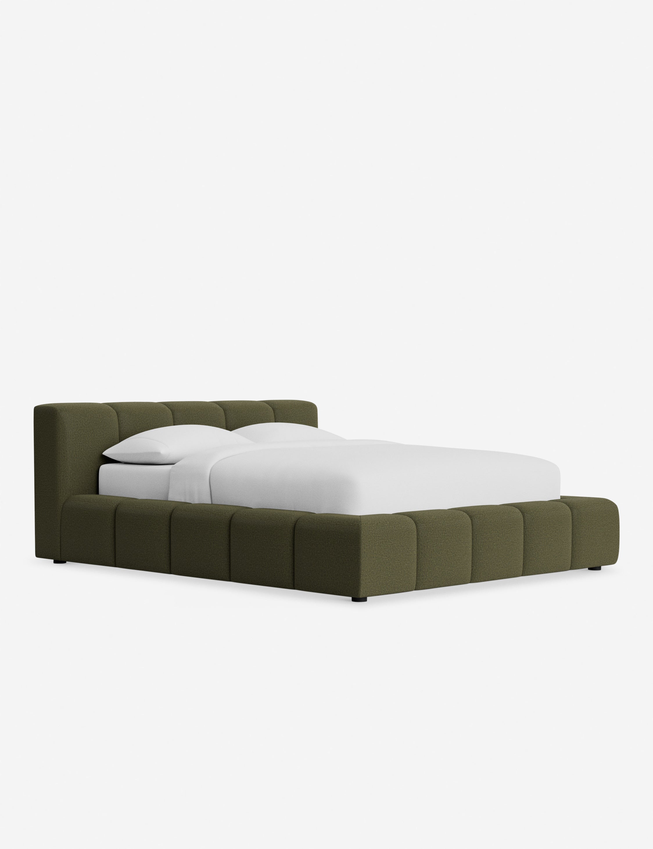 Cambry Platform Bed Frame - Modern Minimalist Wooden Bed with Headboard - Perfect for Bedroom, Guest Room & Small Spaces