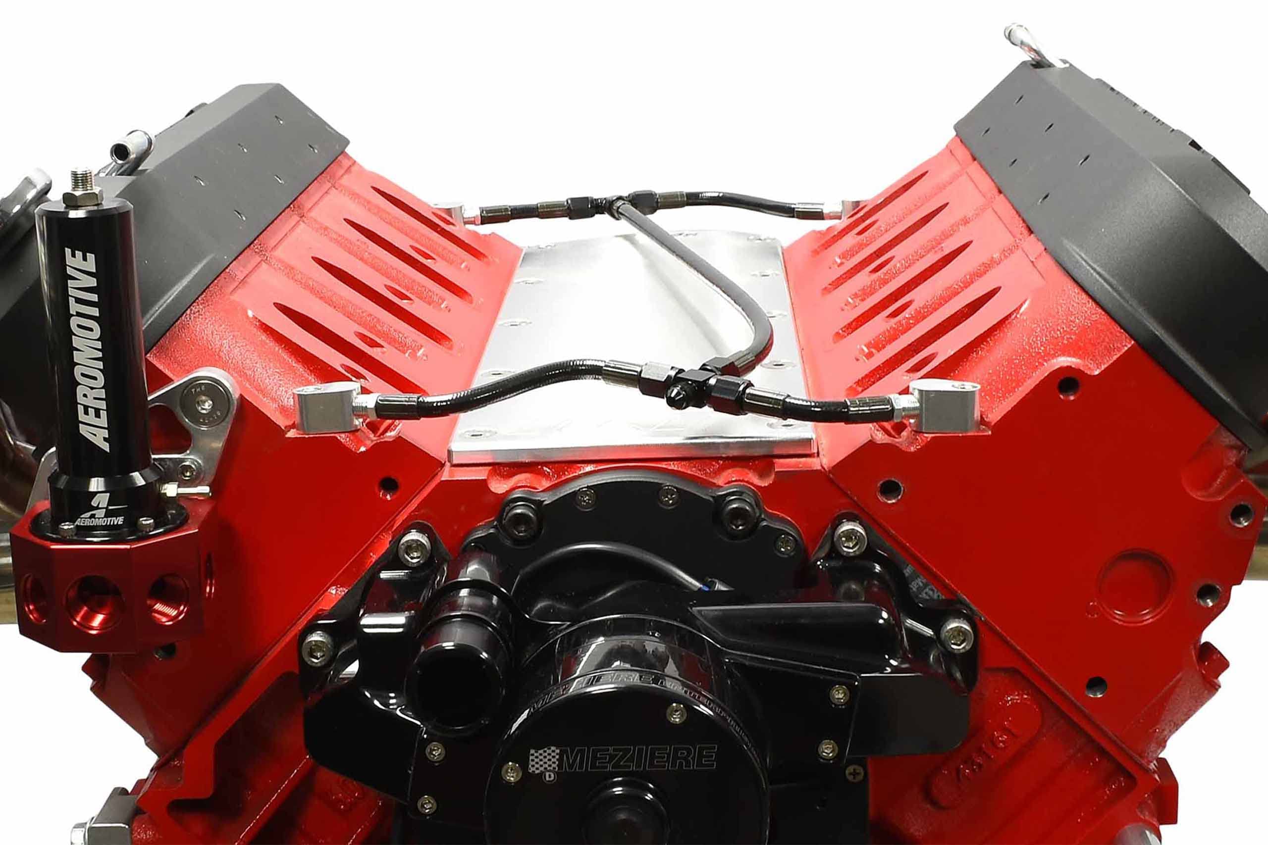 ICT Billet LS Cylinder Head Coolant Steam 4 Port Crossover Hose Kit - Stainless Steel Braided Hose for DBC/DBW Throttle Body - Perfect for LS Engine Cooling System Upgrades & Performance Builds