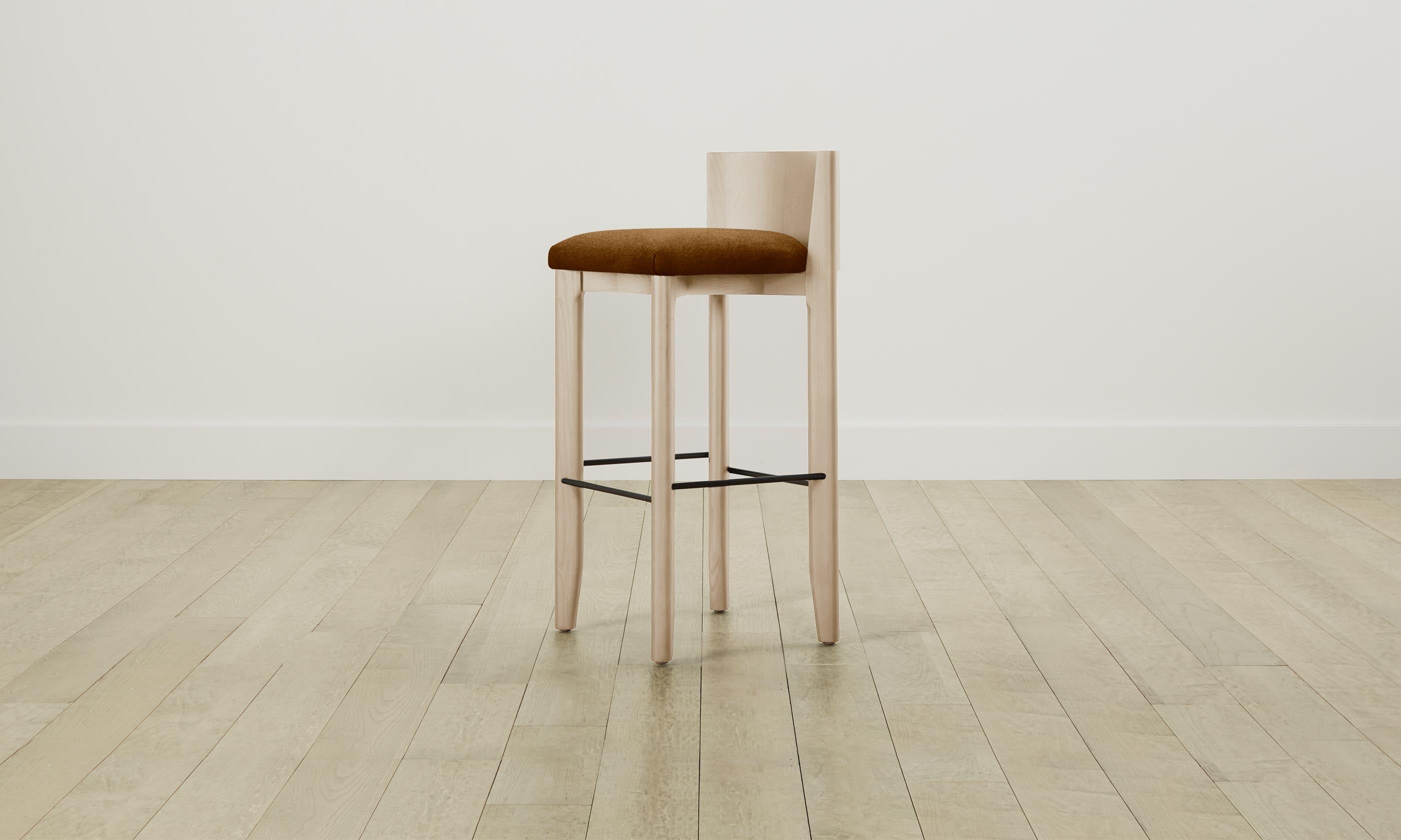 Premium Mohair Brown Sugar Bar & Counter Stool - The Delancey - Modern Kitchen & Dining Room Seating for Home Bars, Breakfast Nooks & Entertainment Areas