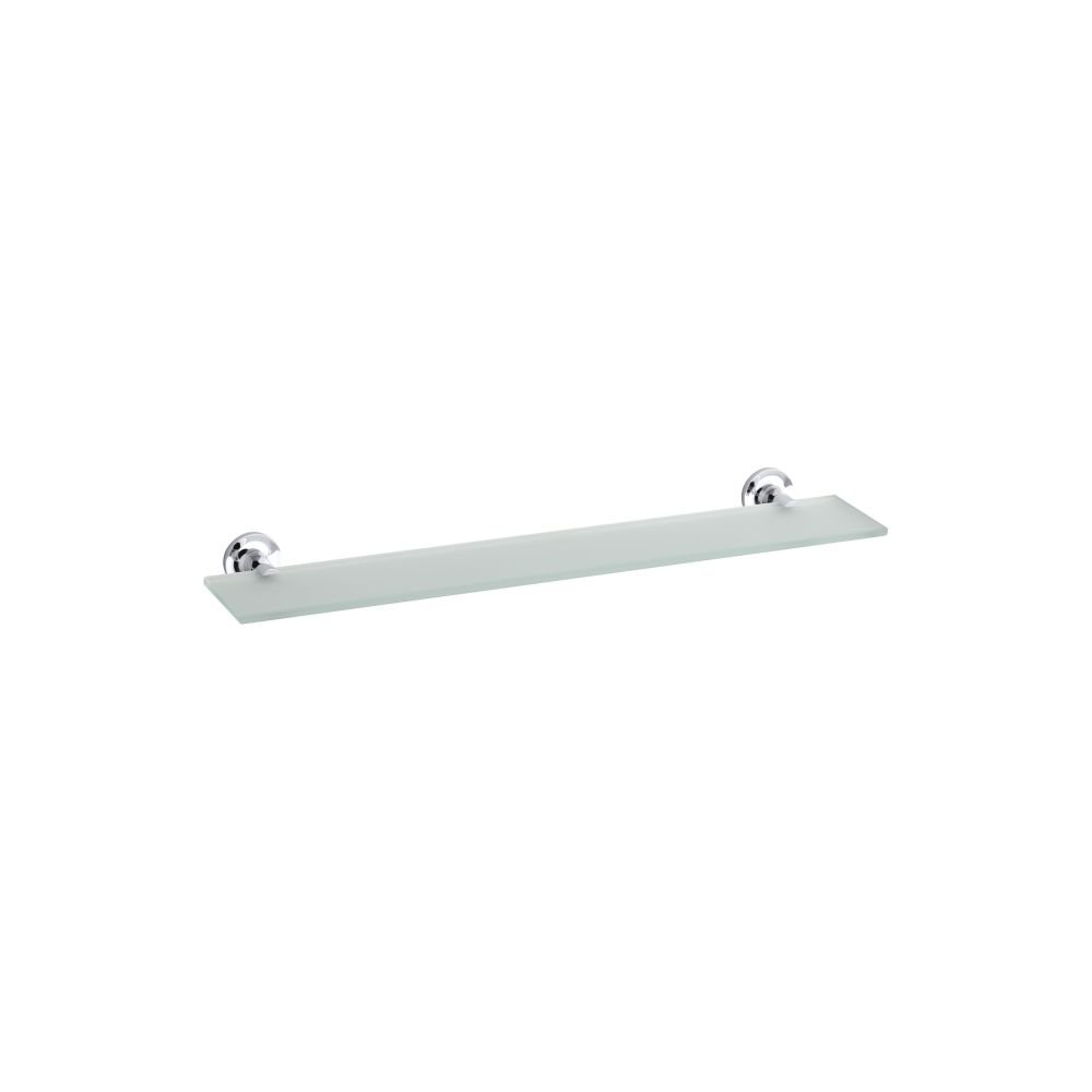 Kohler K-14440-BV Purist Glass Shelf in Vibrant Brushed Bronze - Perfect for Bathroom Vanity, Shower Organizer & Modern Home Decor