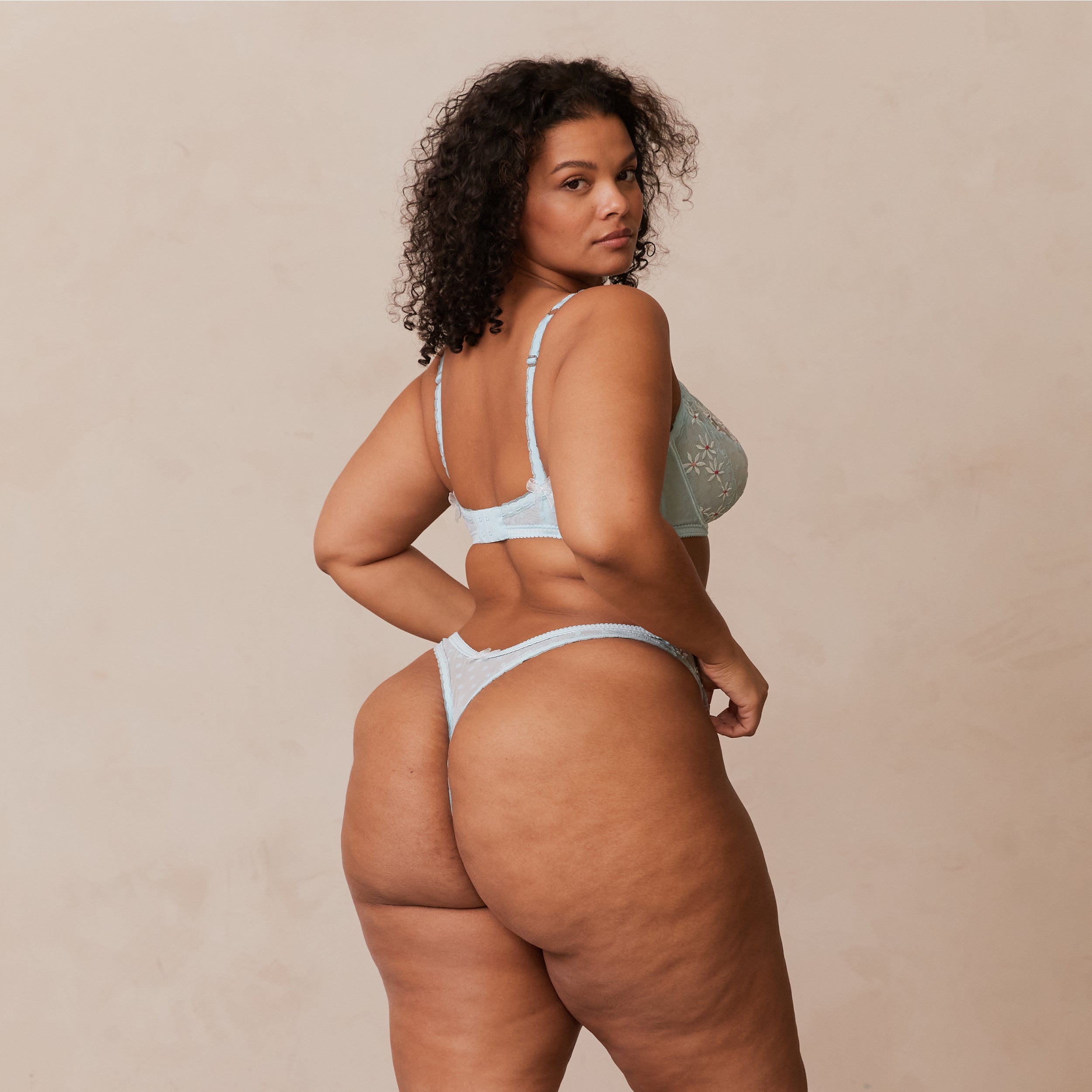 Fleur Balcony Bra - Comfortable Lace Underwire Bra in Blue for Everyday Wear | Perfect for Work, Date Night & Special Occasions