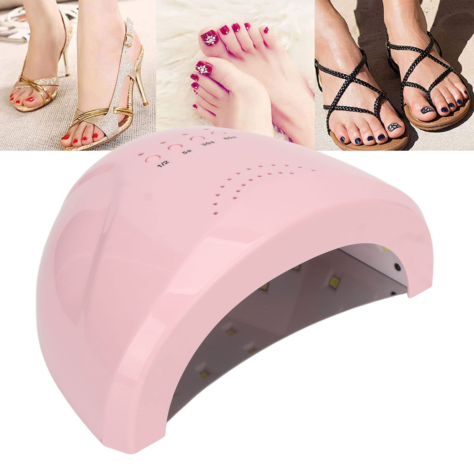 Professional UV LED Nail Lamp with Timer Memory Function - Fast Drying Nail Polish Curing Light for Gel Manicures (EU Plug) | Perfect for Home Nail Care & Salon Use