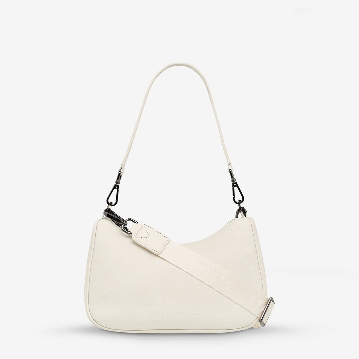 Status Anxiety Look Both Ways Bag in Chalk - Stylish Crossbody Purse for Women | Perfect for Work, Travel & Everyday Use